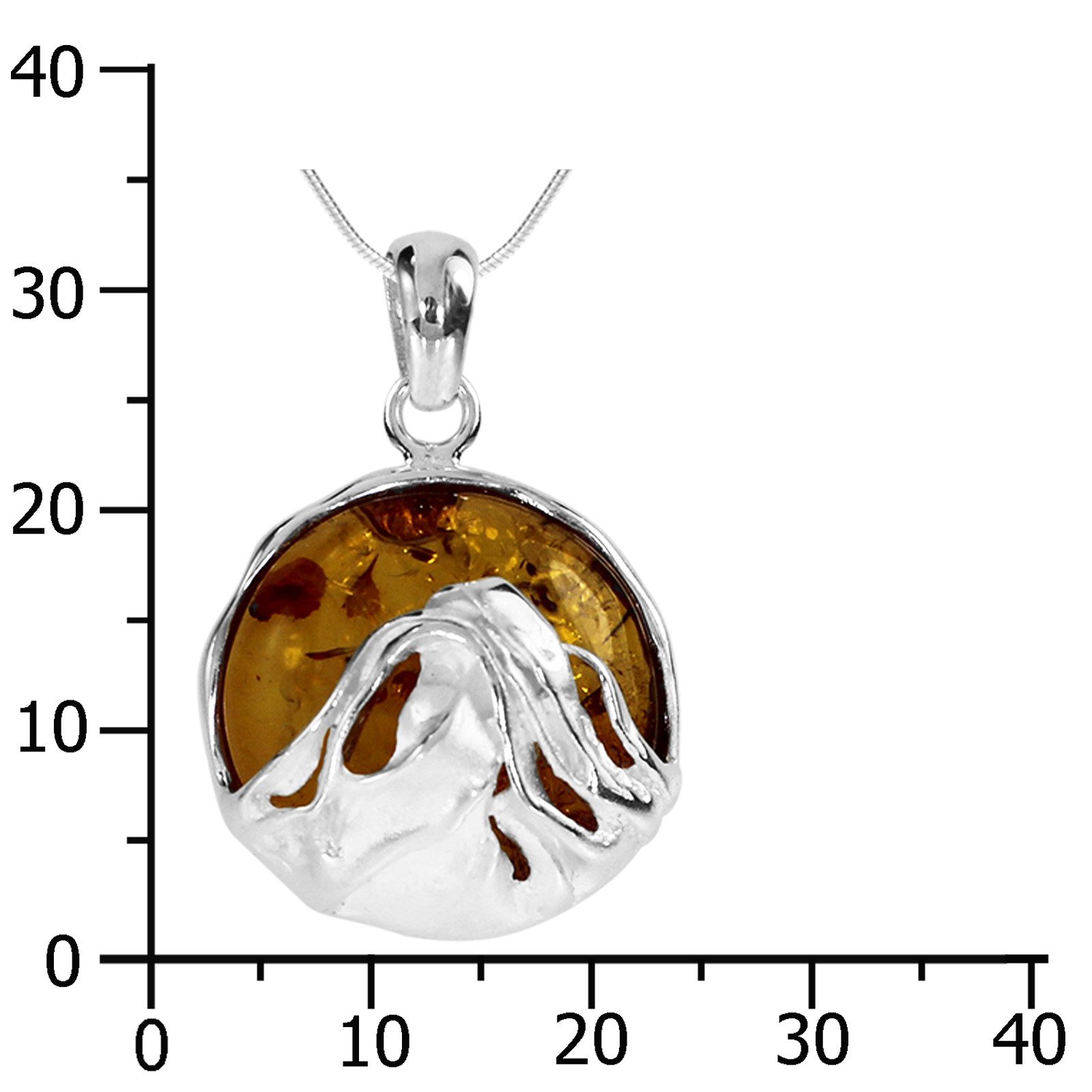OSTSEE-SCHMUCK Kette mit Anhänger Ostsee-Schmuck Kette mit Anhänger Anngret (2-tlg)