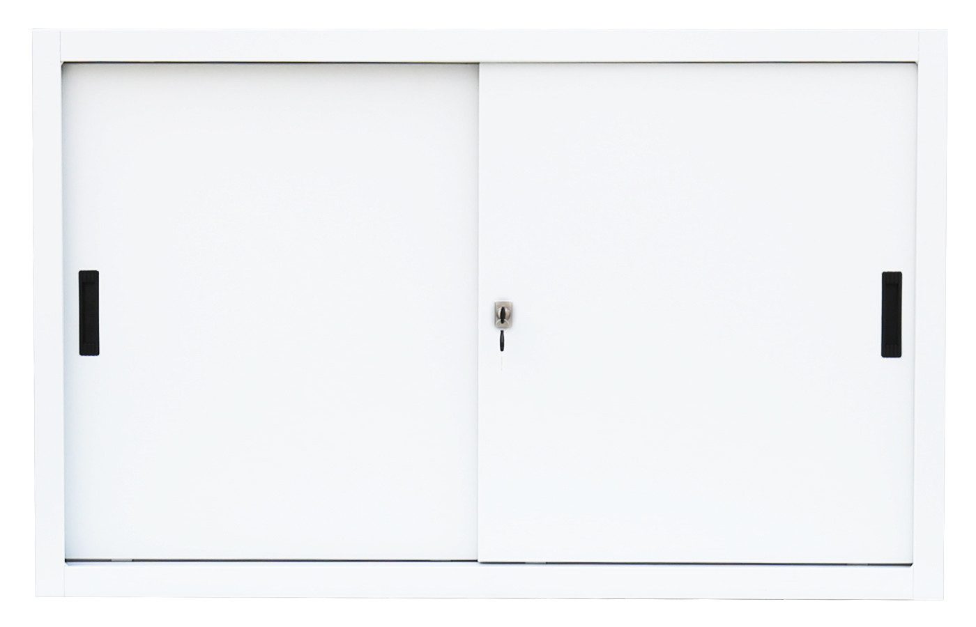 Steelboxx Schiebetürenschrank Schwebetürenschrank Sideboard aus Stahl 750 x 1200 x 450 mm (1-St) komplett montiert