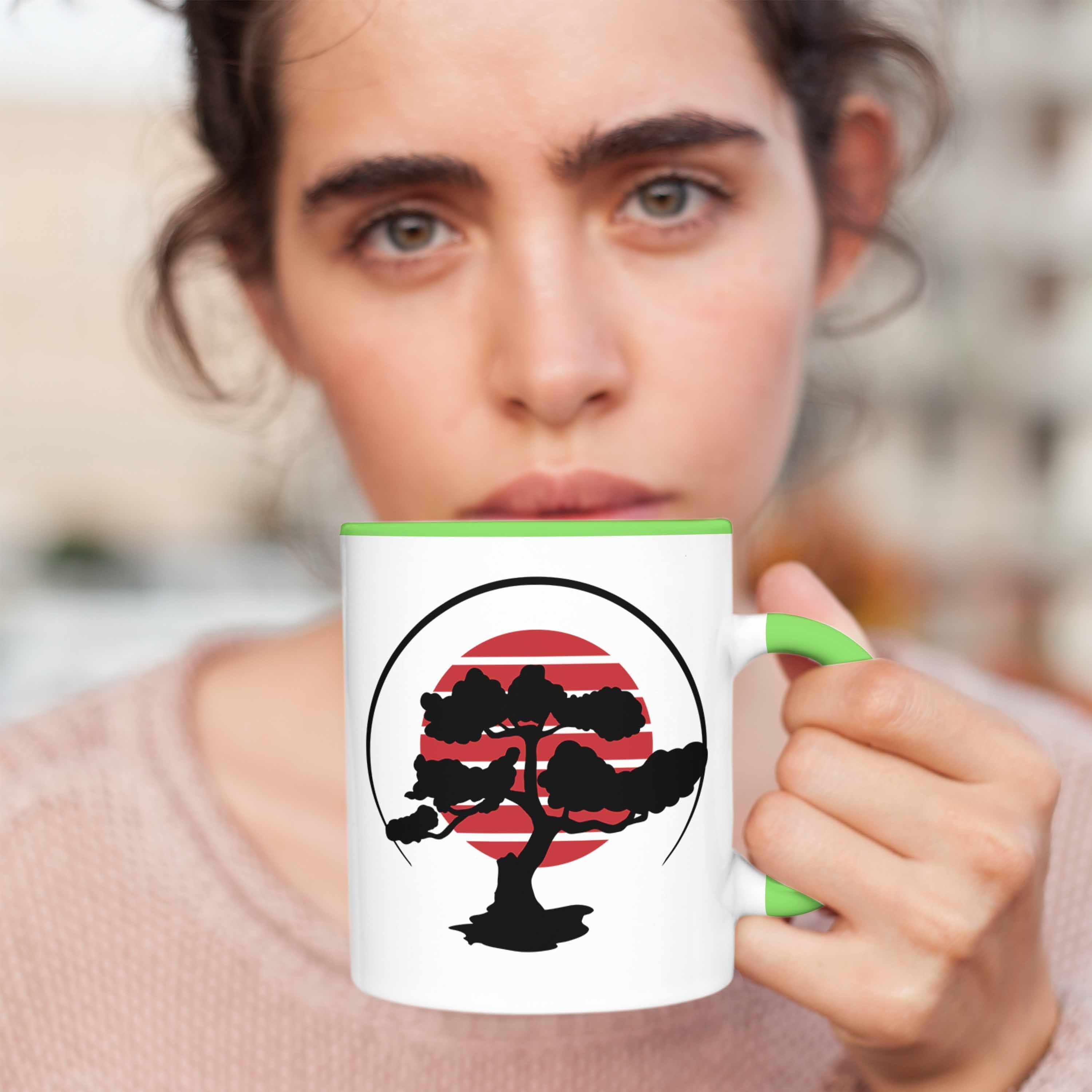 Trendation Tasse Lustige Bonsai für Tasse Grün Geschenk Bonsai-Liebhaber