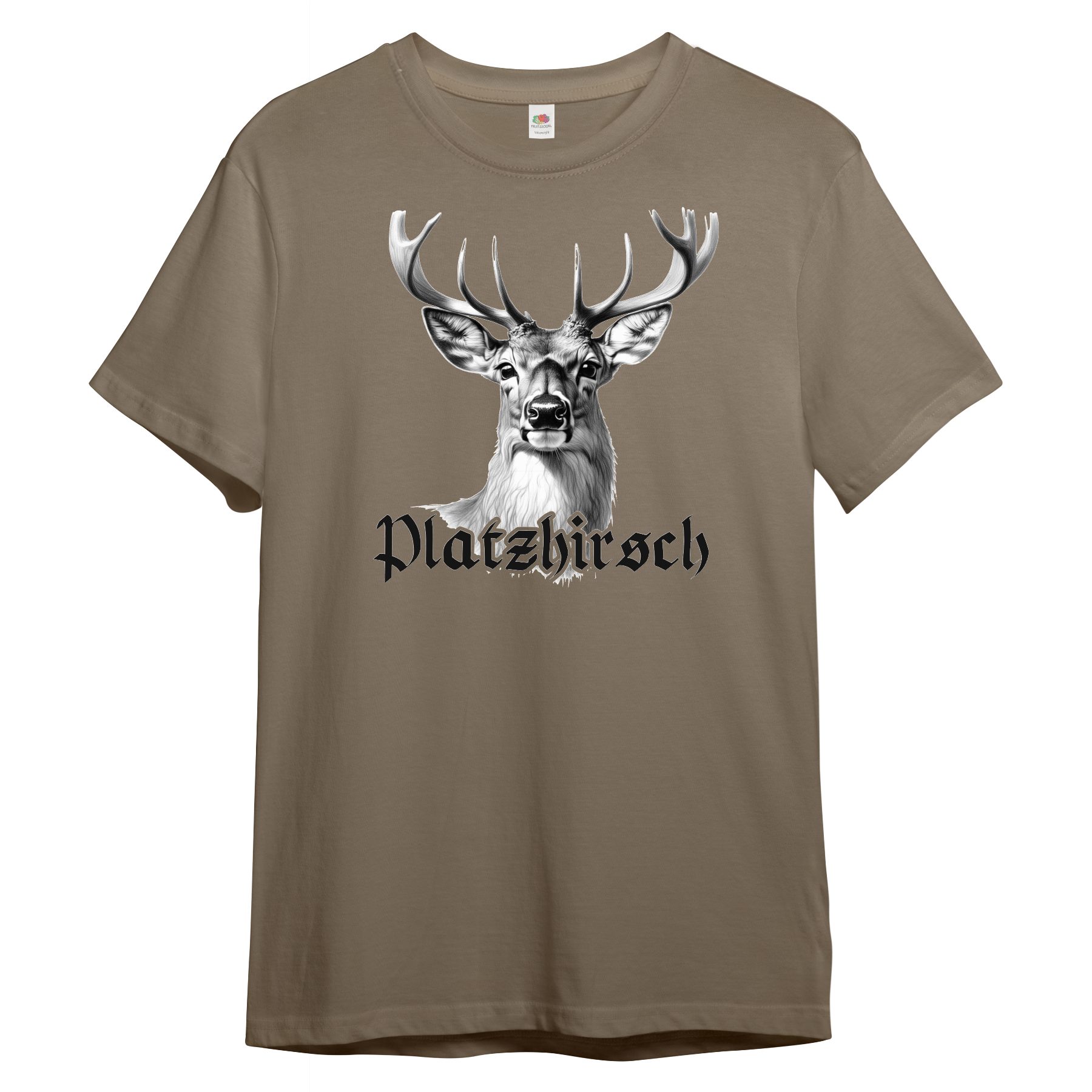 PAULGOS Print-Shirt Herren T-Shirt, "Platzhirsch", Hirschkopf günstig online kaufen