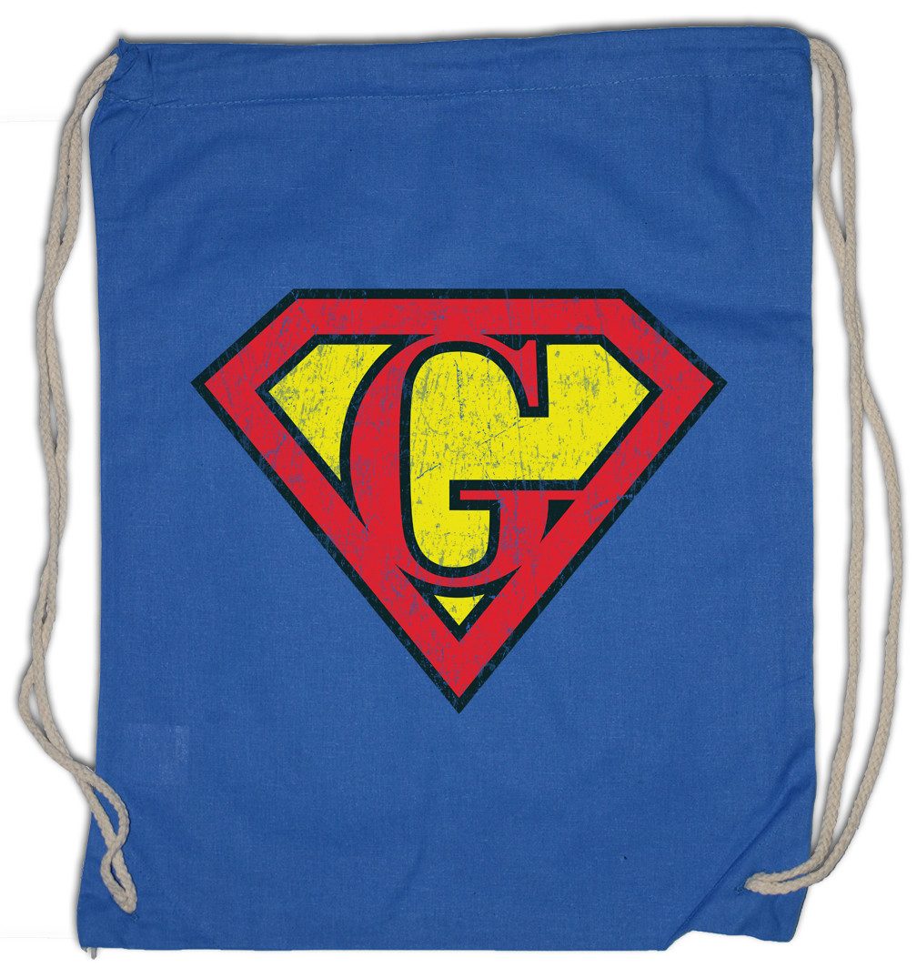 Turnbeutel Super G Turnbeutel Buchstabe Initialen Vorname Nachname Man Fasching