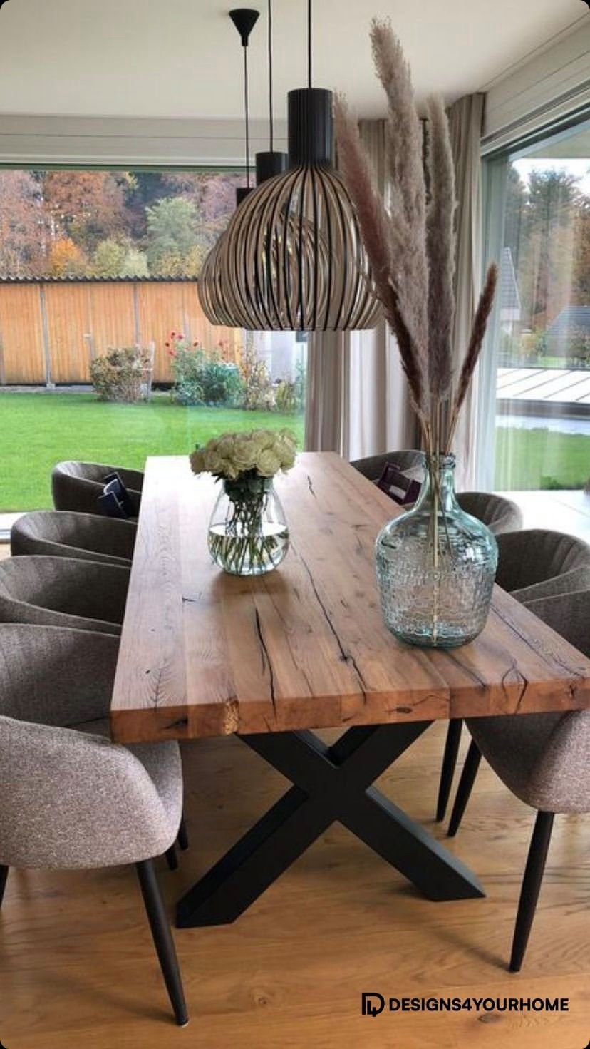 designs4yourhome Esstisch Mailand aus Massivholz eleganter Tischplatte ideal für Esszimmer (Massivholz, in verschiedenen Größen), Holzplatte bis 60mm