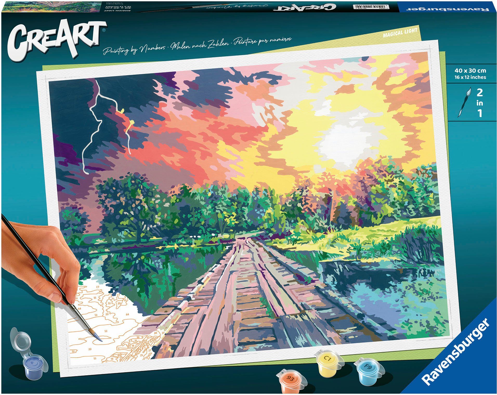 Ravensburger Malen nach Zahlen CreArt, Magical Light, Made in Europe