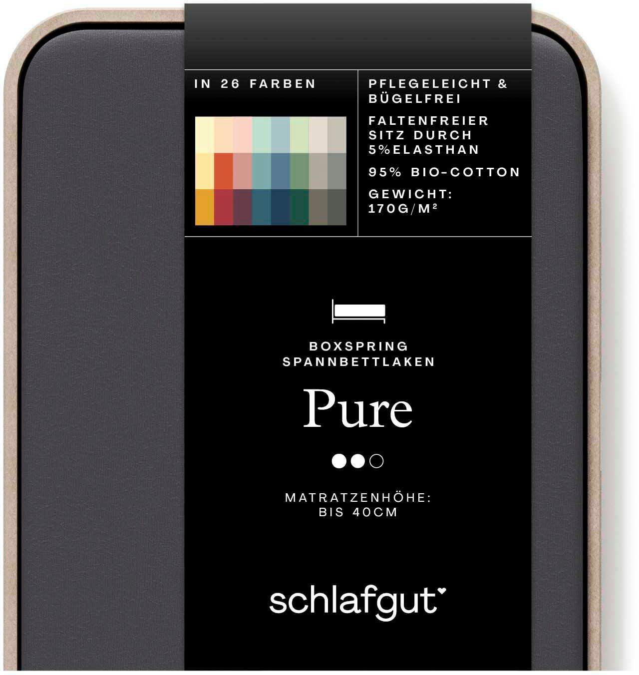 Schlafgut Spannbettlaken PURE BOXSPRING in Gr. günstig online kaufen