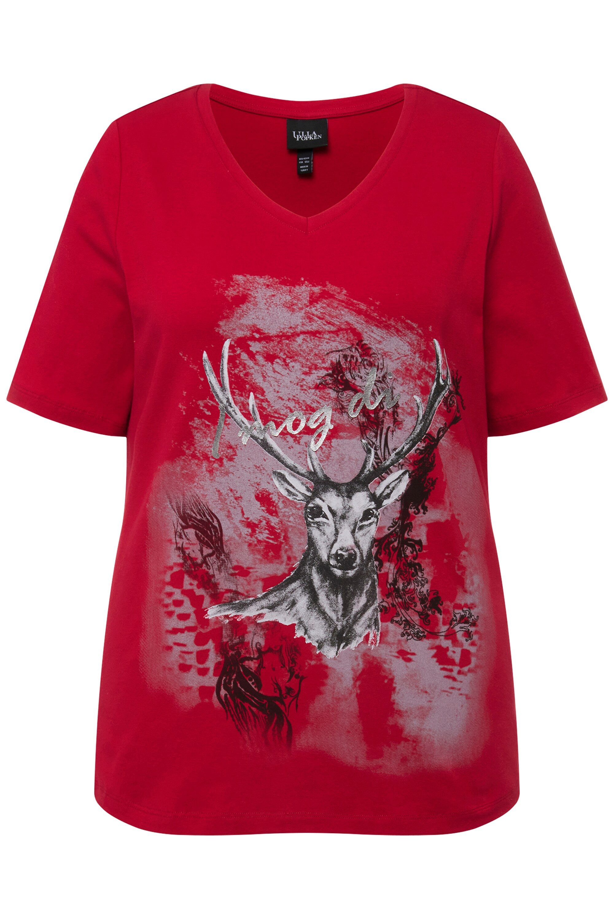 Ulla Popken T-Shirt T-Shirt Trachtenmotiv Classic günstig online kaufen
