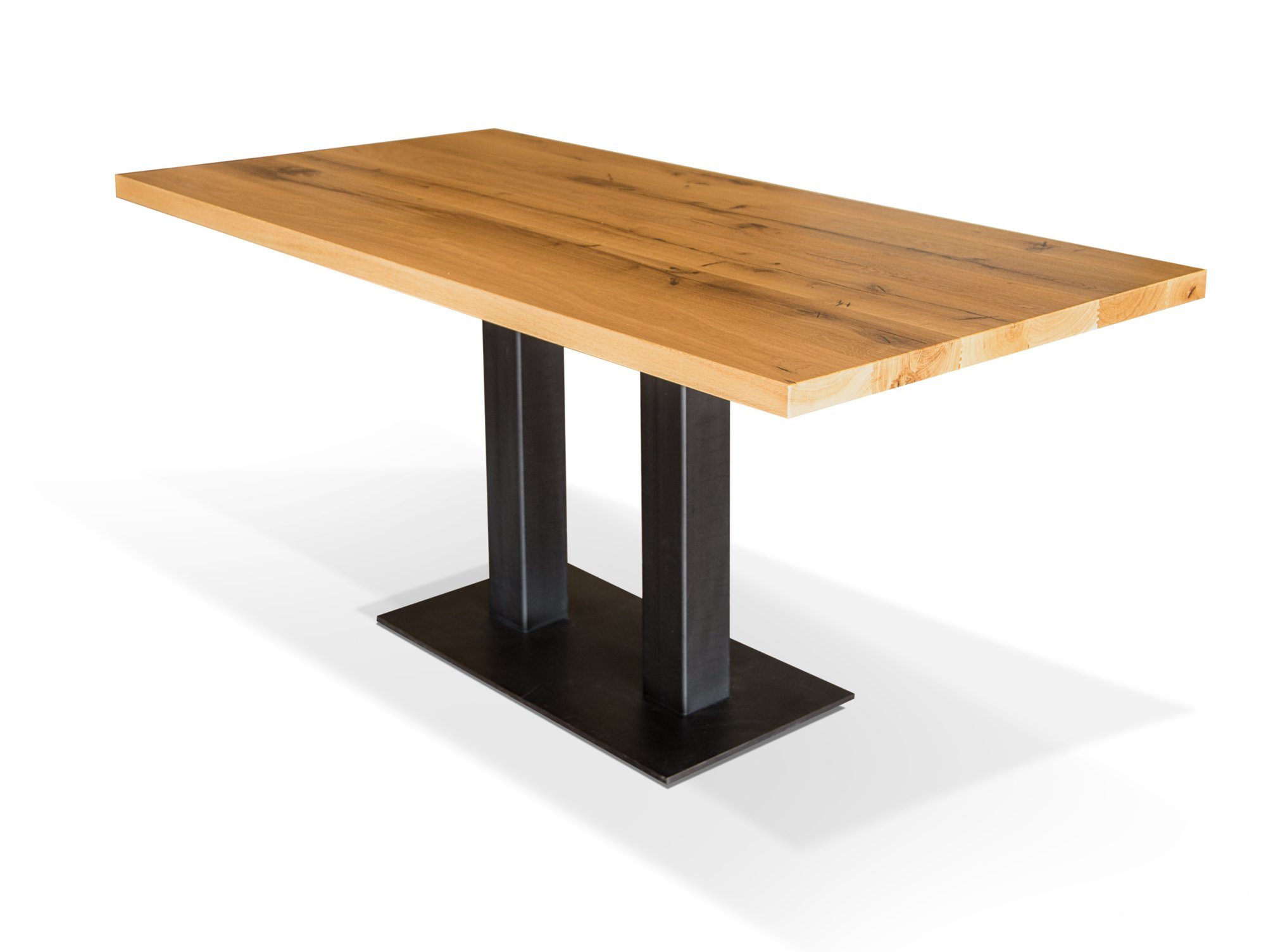 Moebel-Eins Esstisch, Tischgestell, GASTRO schwarz Tischgestell Stahl, Material für