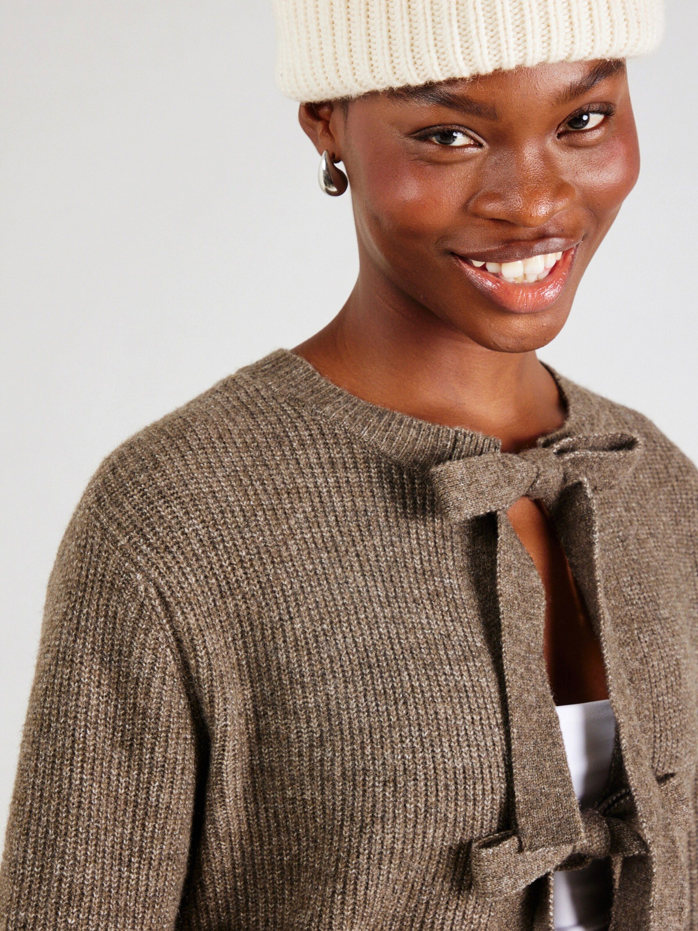 pieces Strickjacke (1-tlg) Plain/ohne Details