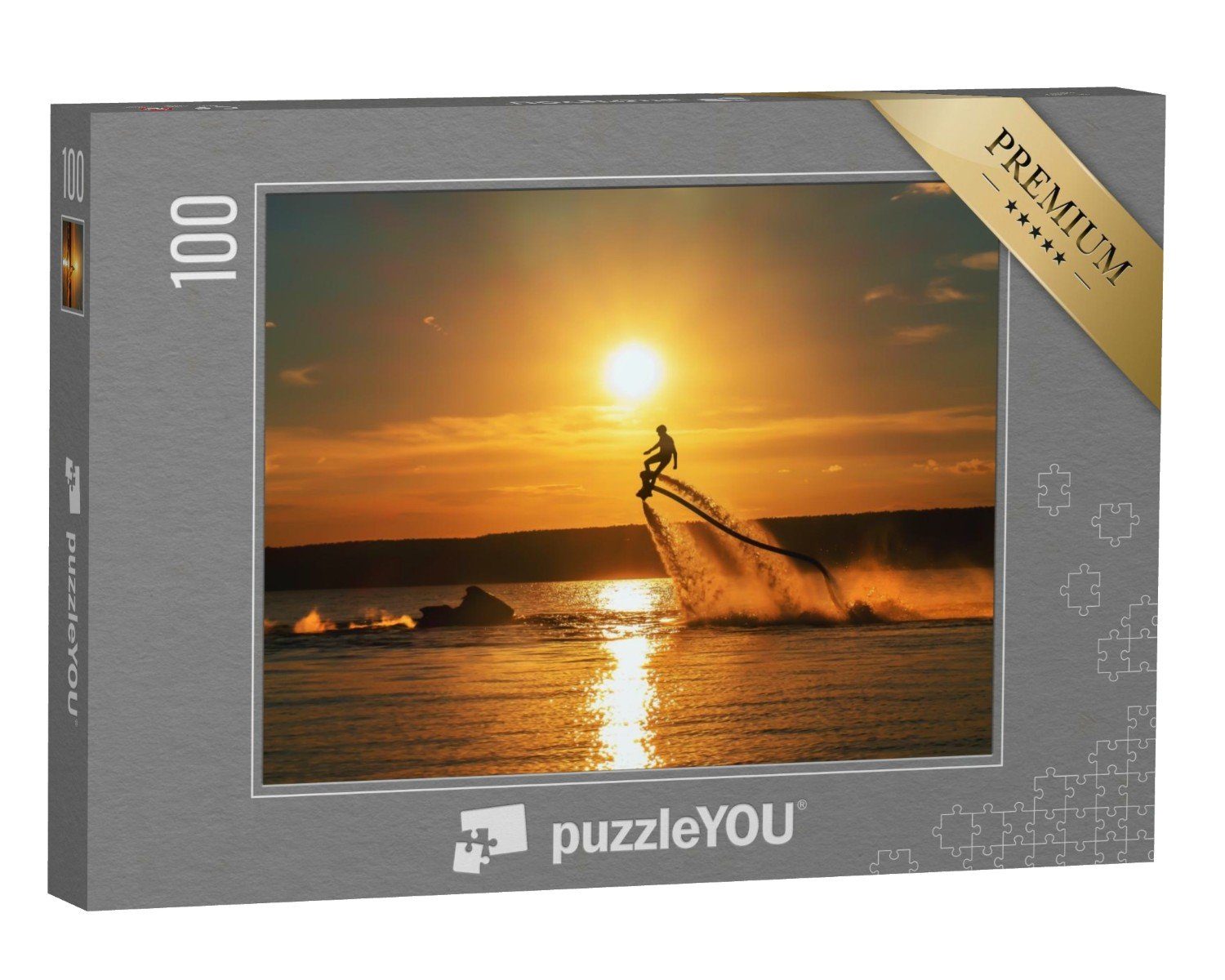 puzzleYOU Puzzle Flyboard: Schweben über dem Meer, 100 Puzzleteile, puzzleYOU-Kollektionen Sport, Menschen