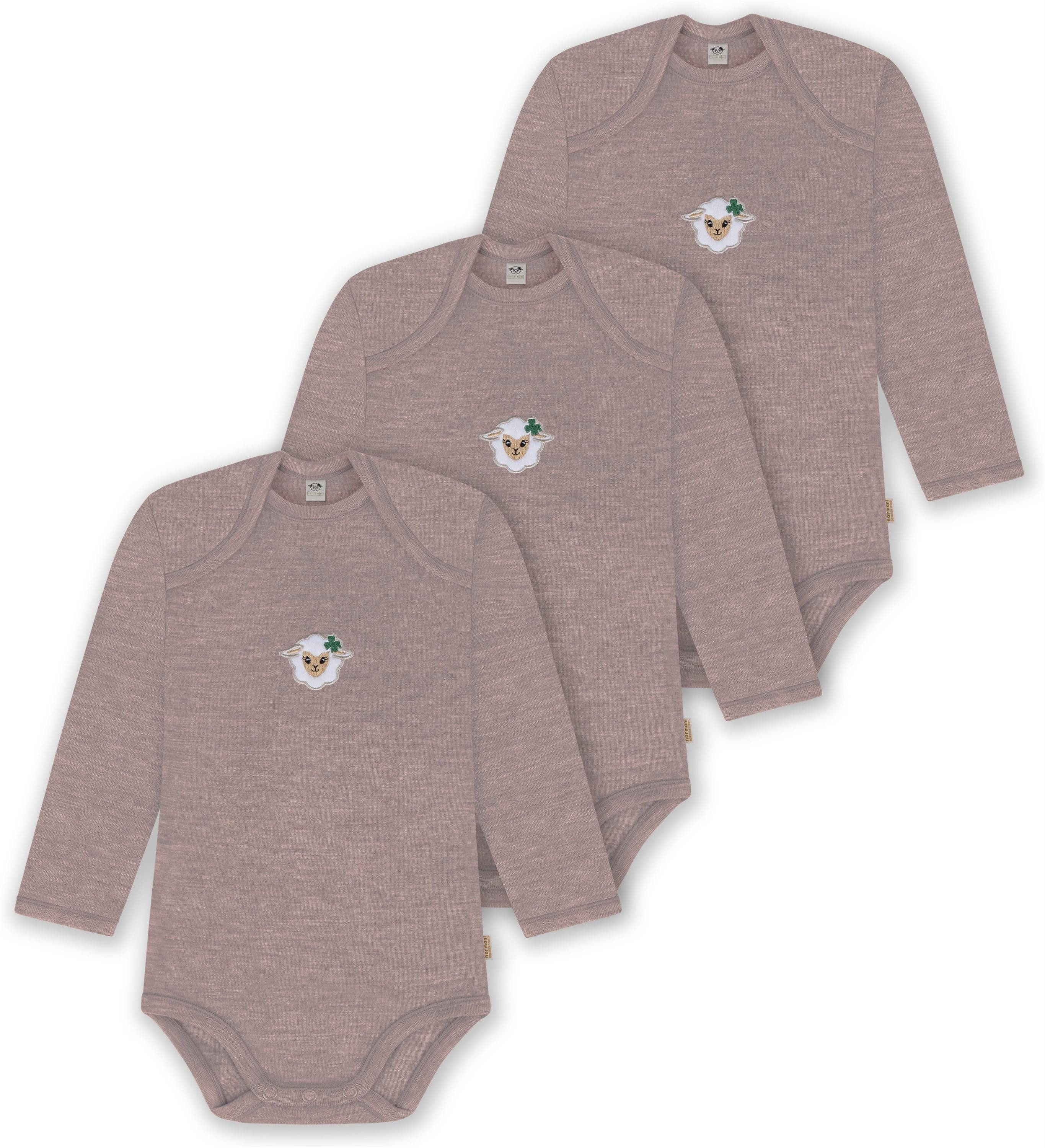 Langarmwickelbody 3er Pack Baby Merino Body Langarm Auckland