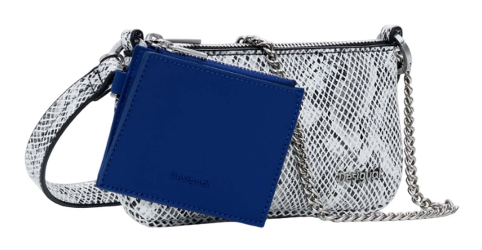 Desigual Umhängetasche Leda Blue Snake Mone Mariona Crossbody Bag (Set, 2-tlg)