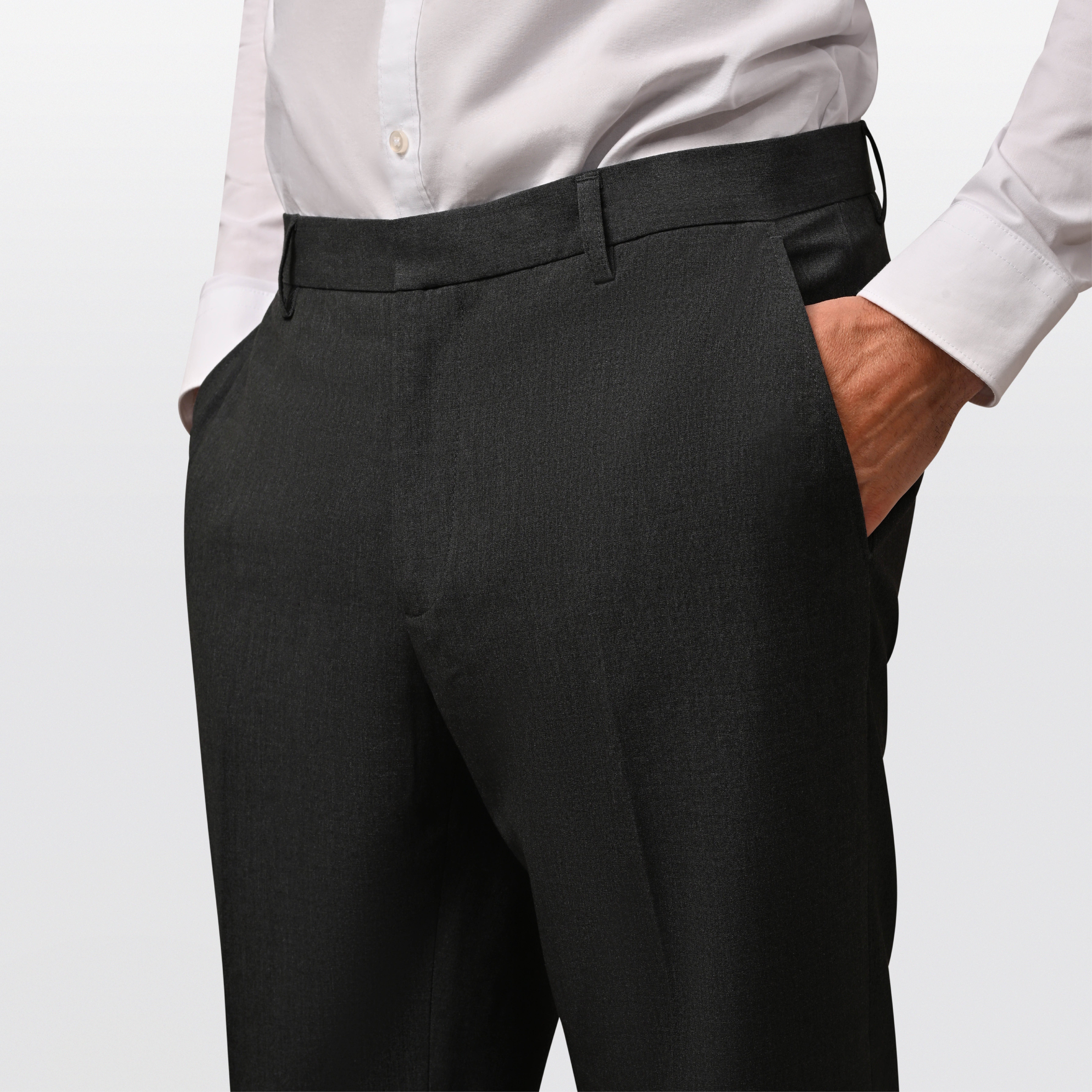 Hirschthal Anzughose Herren Business Anzughose Slim-Fit und Regular-Fit Hose in Kurz-, Lang- und Normalgrößen – Bild 4 von 5