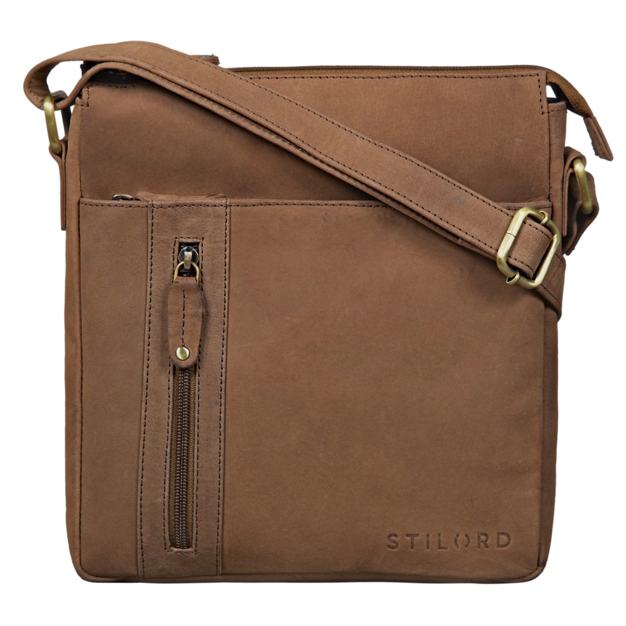 Schultertasche "Brady" Herrenhandtasche Leder Umhängetasche