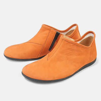 BÄR Damenschuh - Modell Lotus in der Farbe Orange Schlupfboots Aus echtem Leder