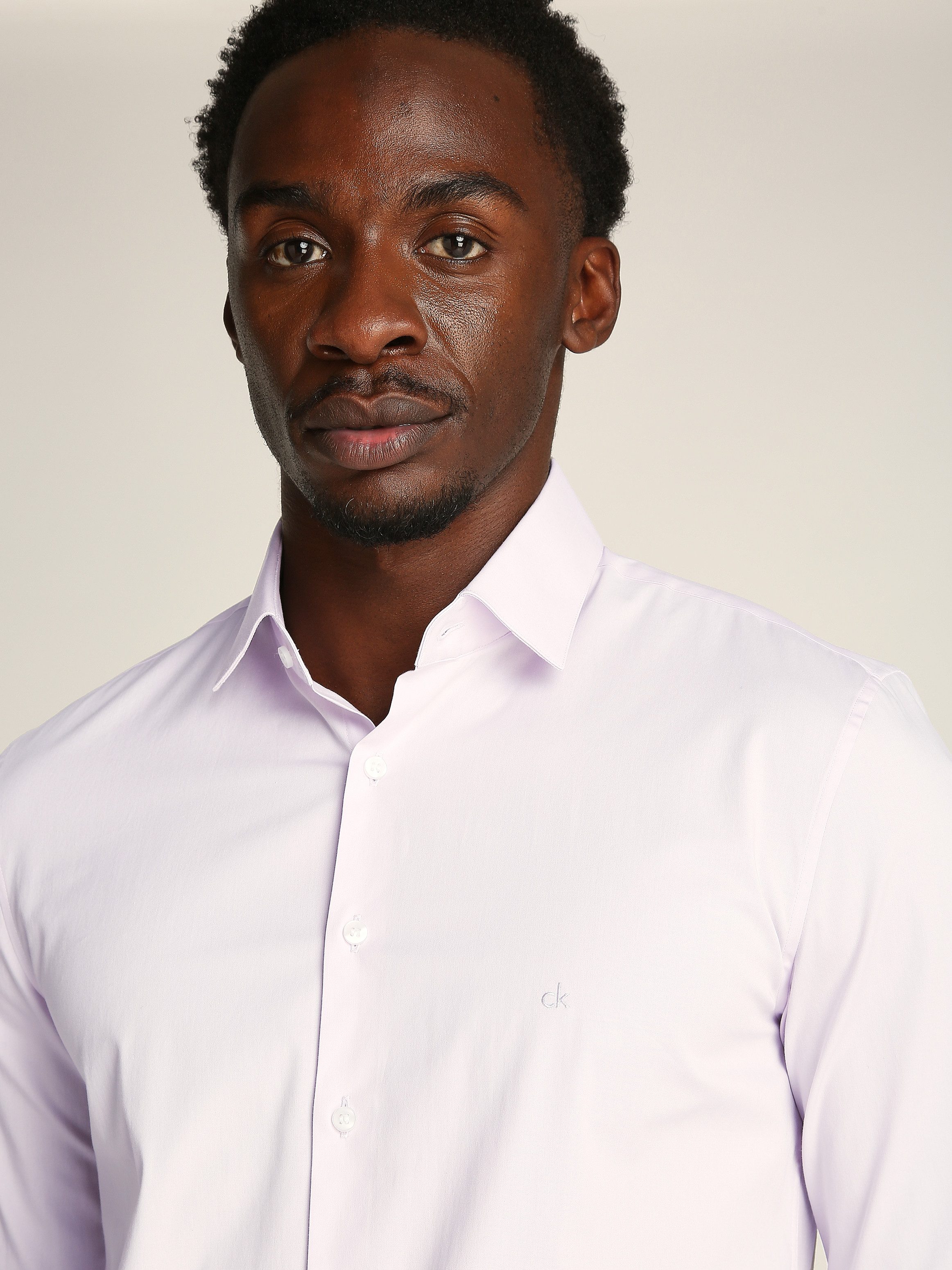 Calvin Klein Businesshemd POPLIN STRETCH SLIM SHIRT mit Kentkragen, Logopri günstig online kaufen