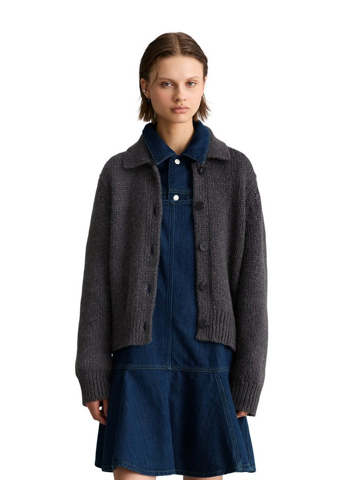 Marc O'Polo DENIM Cardigan aus weichem Schurwolle-Mix