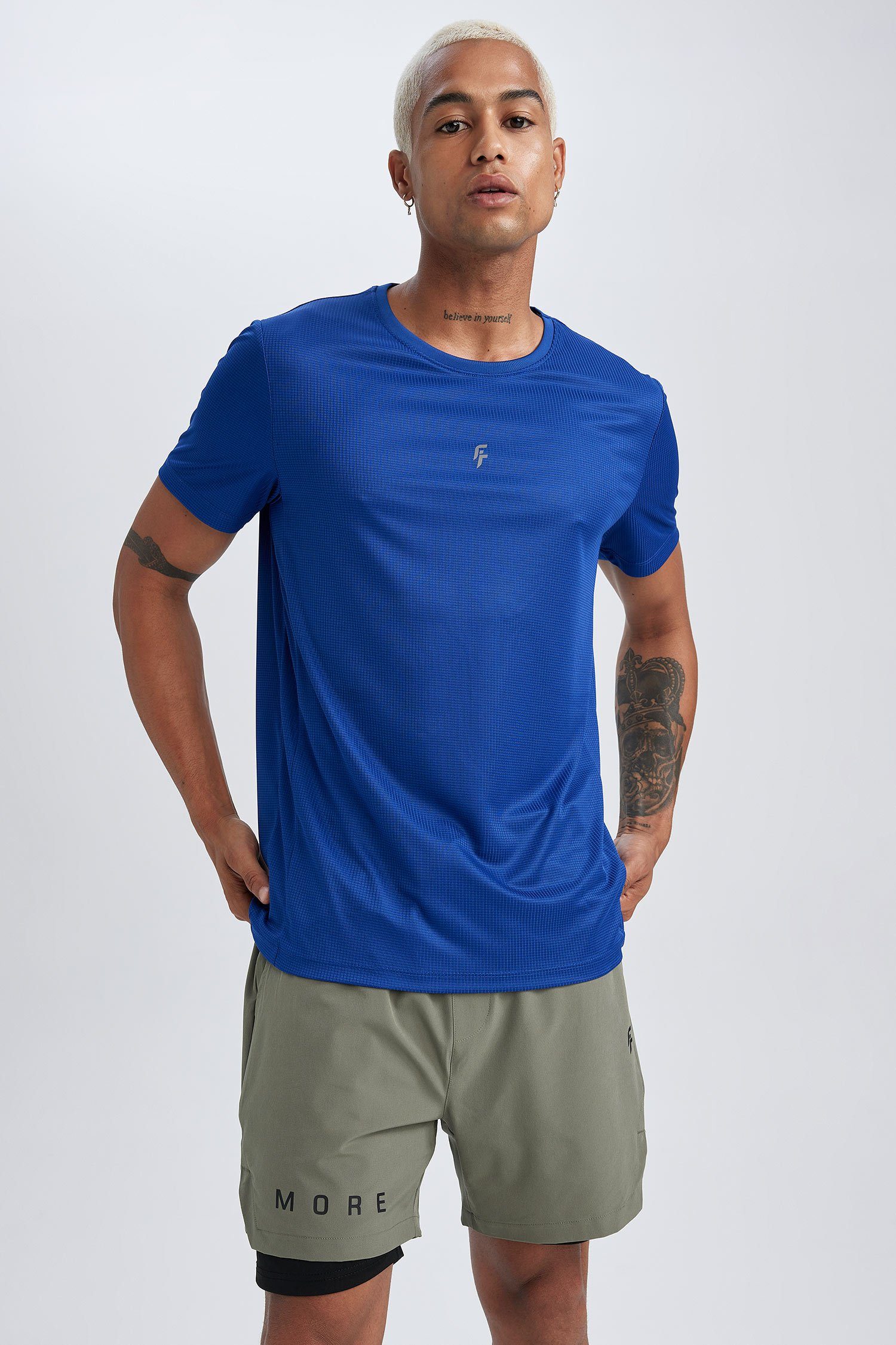 SLIM T-Shirt FIT Herren DeFacto T-Shirt