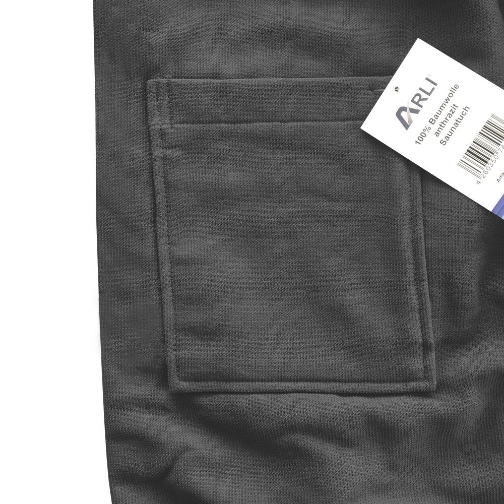 ARLI Saunatuch Saunakilt Damen Saunatuch Saunahandtuch 70 x 140 cm, (1-St), Klettverschluss praktisch individuell anpassbare