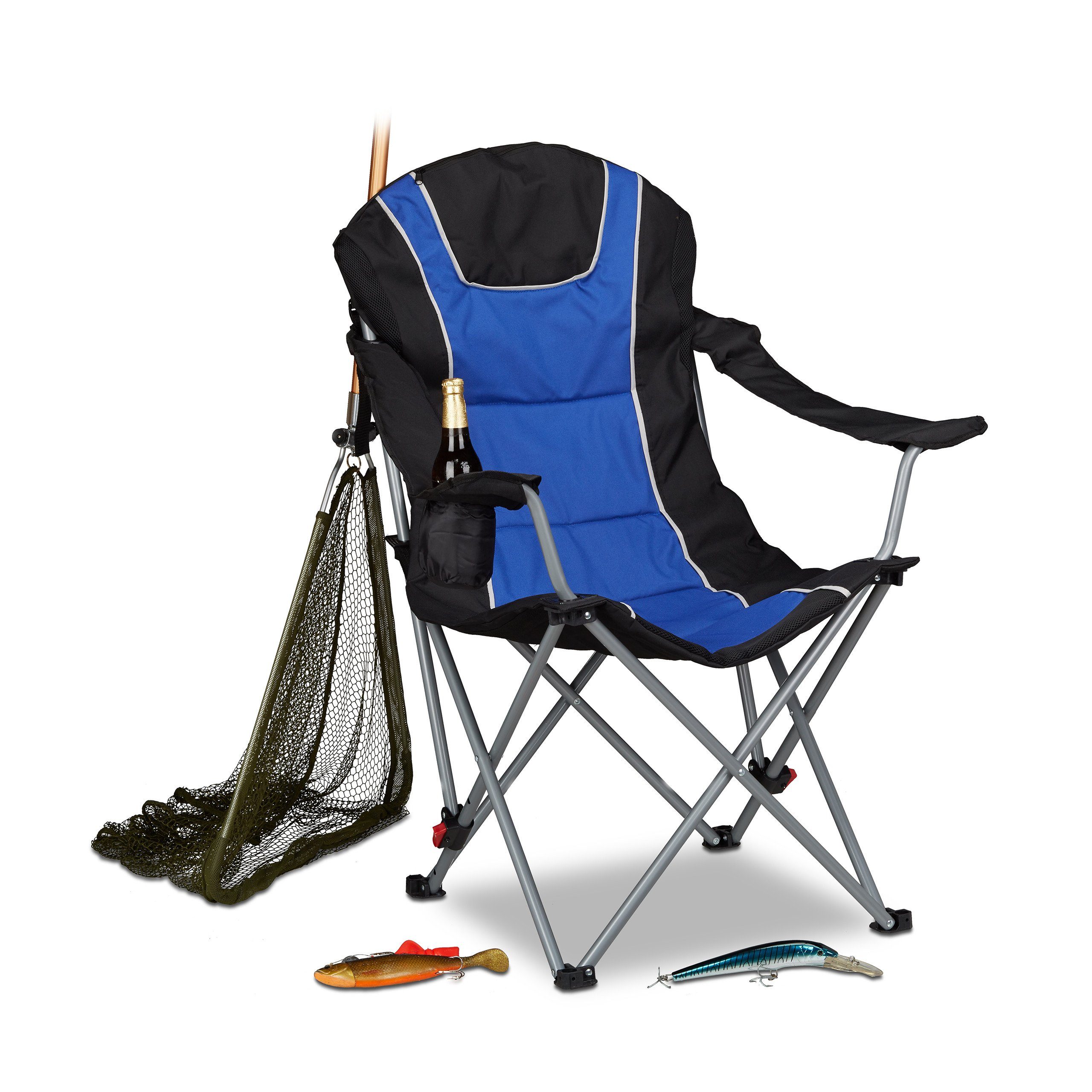relaxdays Campingstuhl faltbar mit Polsterung günstig online kaufen