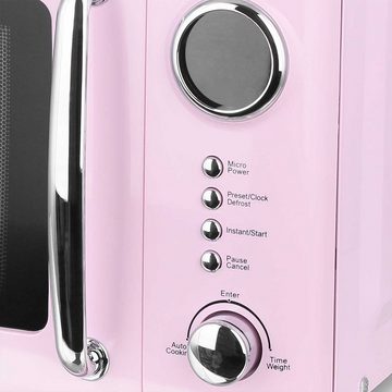 Emerio Mikrowelle Retro Design MW-112141.1 rosa/pink, Strom