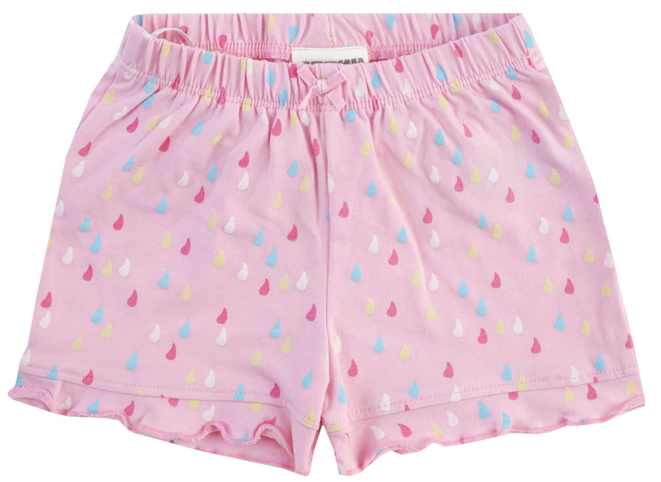 JACKY Sweatshorts Baby Shorts Mädchen Baumwolle elastisch Rüschen Sommer
