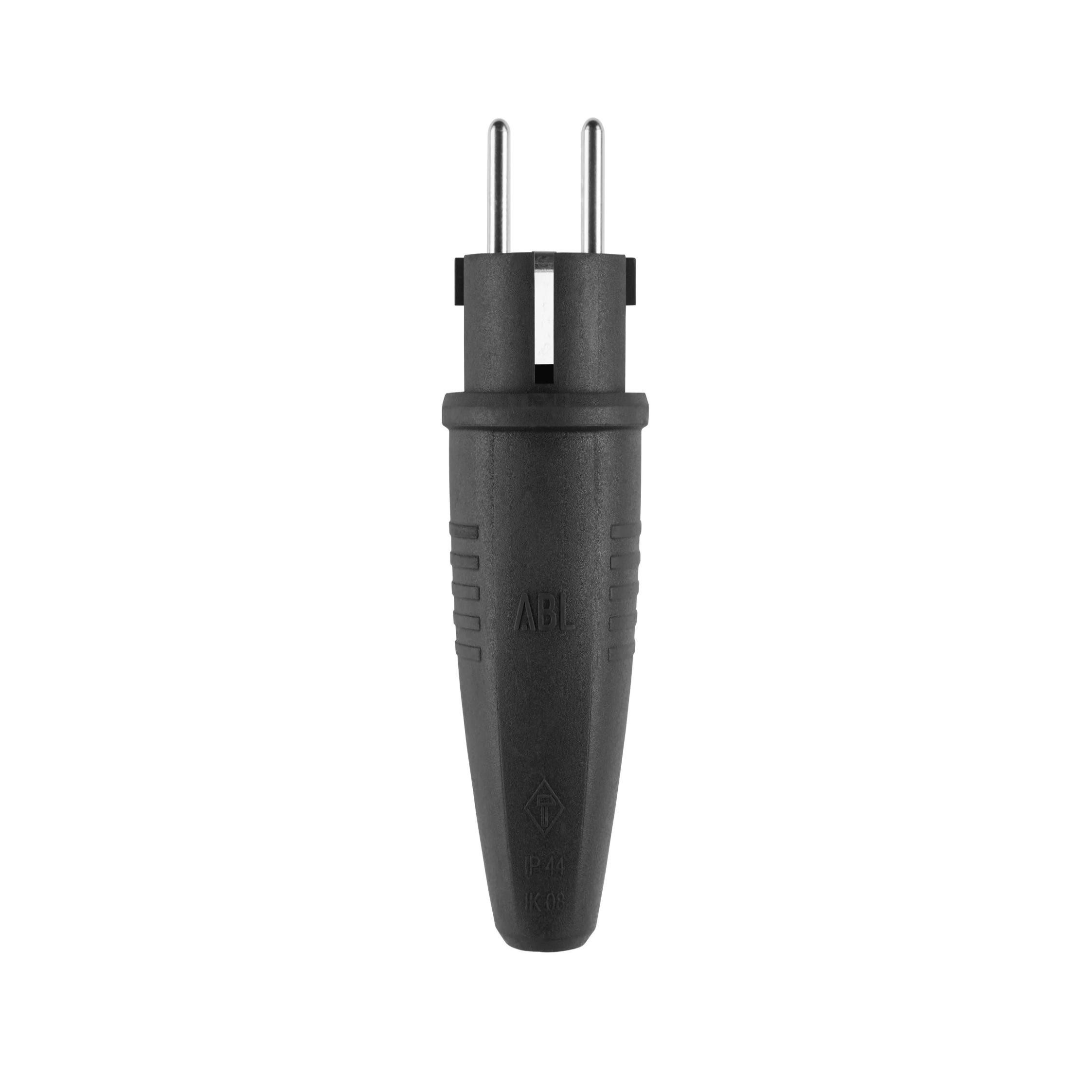 Verteiler ABL 100000039 Original Stecker SCHUKO & fr-be Gummi (TPE) schwarz IP44