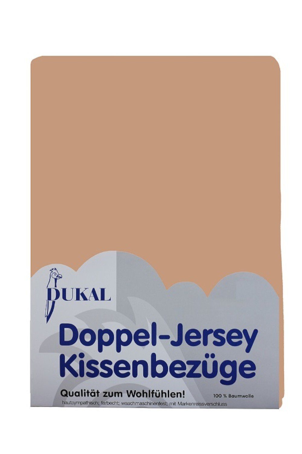 DUKAL Kissenbezüge aus hochwertigem Doppel-Jersey, 100% Baumwolle, (1 Stück), 40x40 cm, mit Reißverschluss, Made in Germany