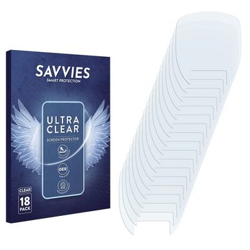 Savvies Schutzfolie für Visomat Comfort 20/40, Displayschutzfolie, 18 Stück, Folie klar