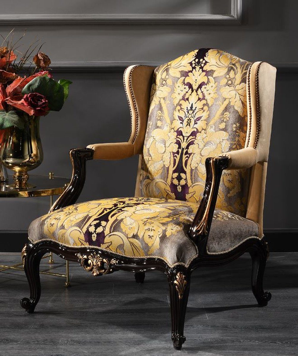 Casa Padrino Couchtisch Luxus Barock Qualität Sofas Sessel Prunkvoll Barock 1 in - - Möbel - 2 & - Set Luxus Italy & Edel 2 Couchtisch Made & 