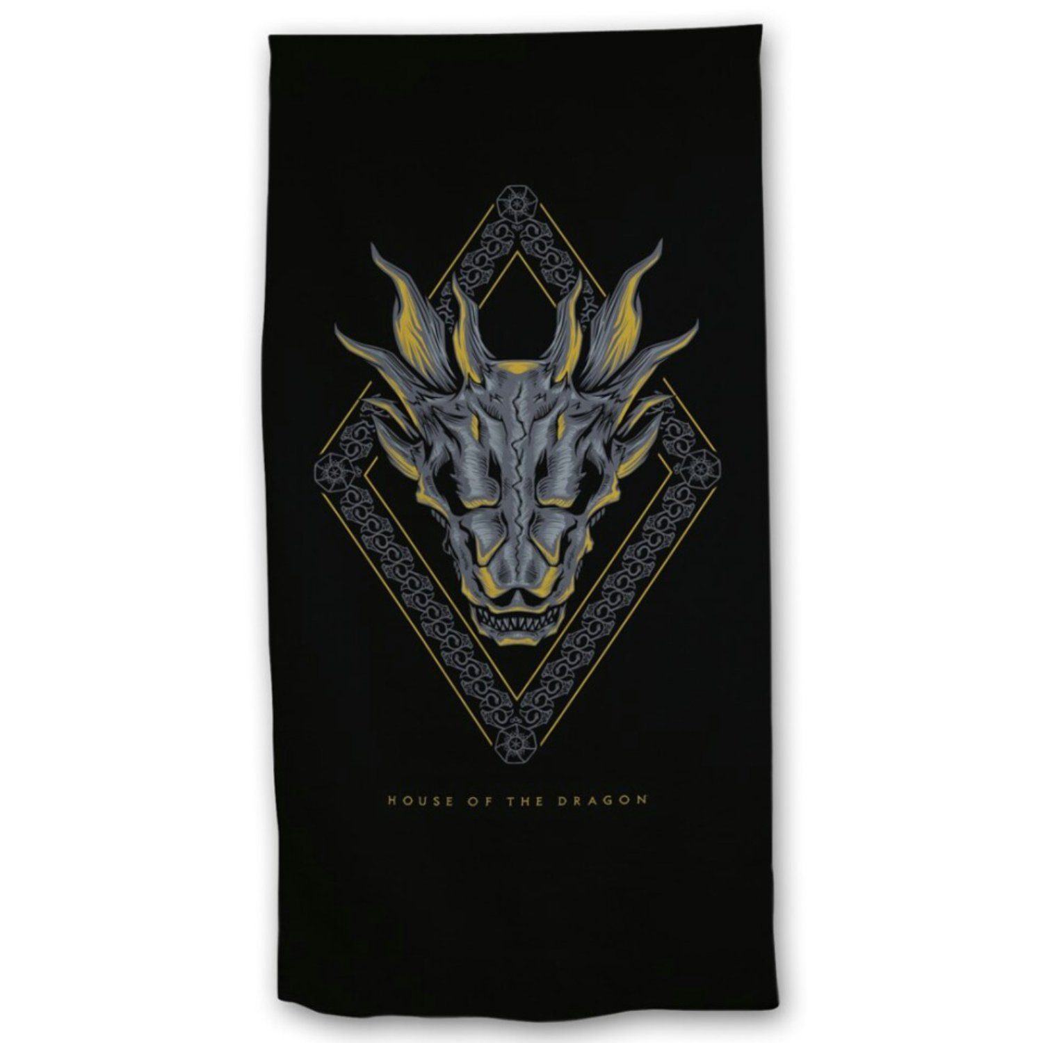 Game of Thrones Strandtuch Game of Thrones House of Dragon Badetuch Mikrofaser, Polyester, Größe 70x140 cm