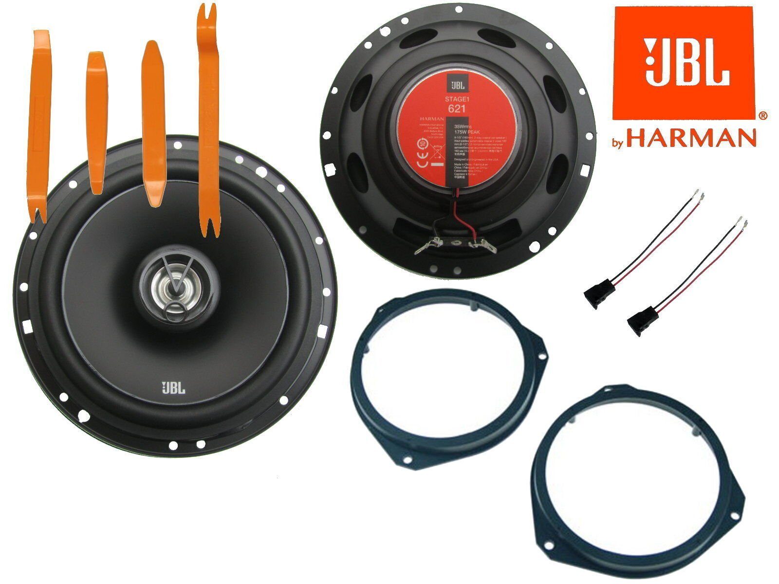 DSX JBL Set für Fiat Wohnmobil Ducato 250 Bj 06-23 Tür vorne 350 W Bügel Auto-Lautsprecher (35 W)