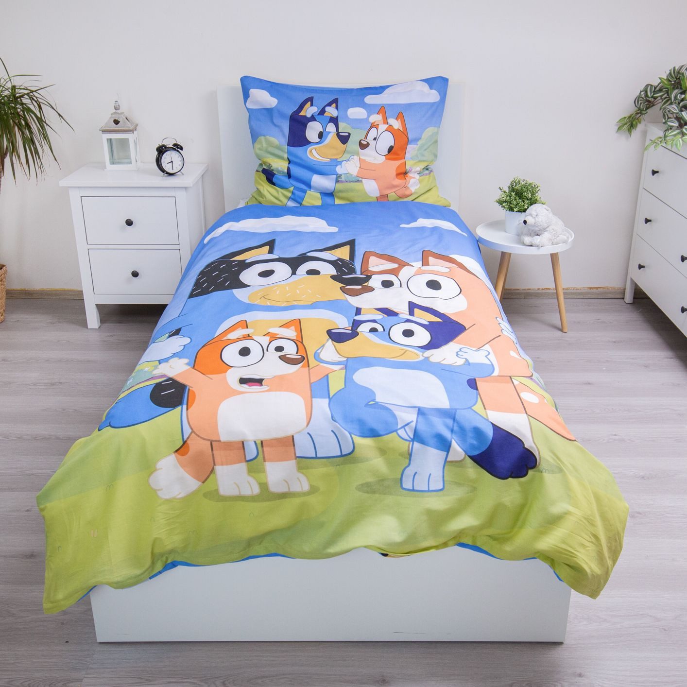 Bluey Bettwäsche Set 2 tlg. Wendebettwäsche Größe: 140x200 cm + 70x90 cm, B günstig online kaufen