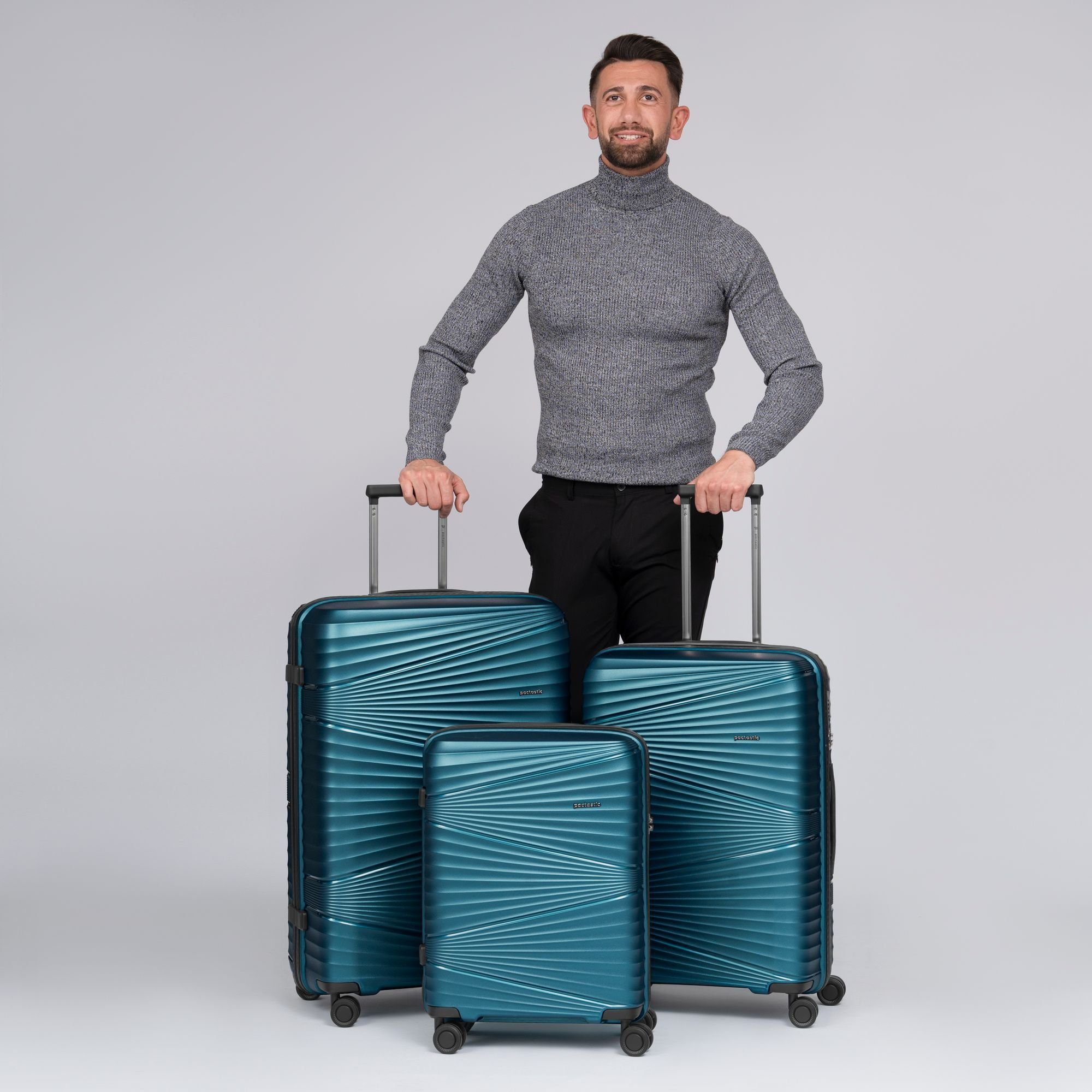 Pactastic Trolleyset Collection 02, 4 Rollen, (3-teilig, 3 tlg), Polypropyl günstig online kaufen