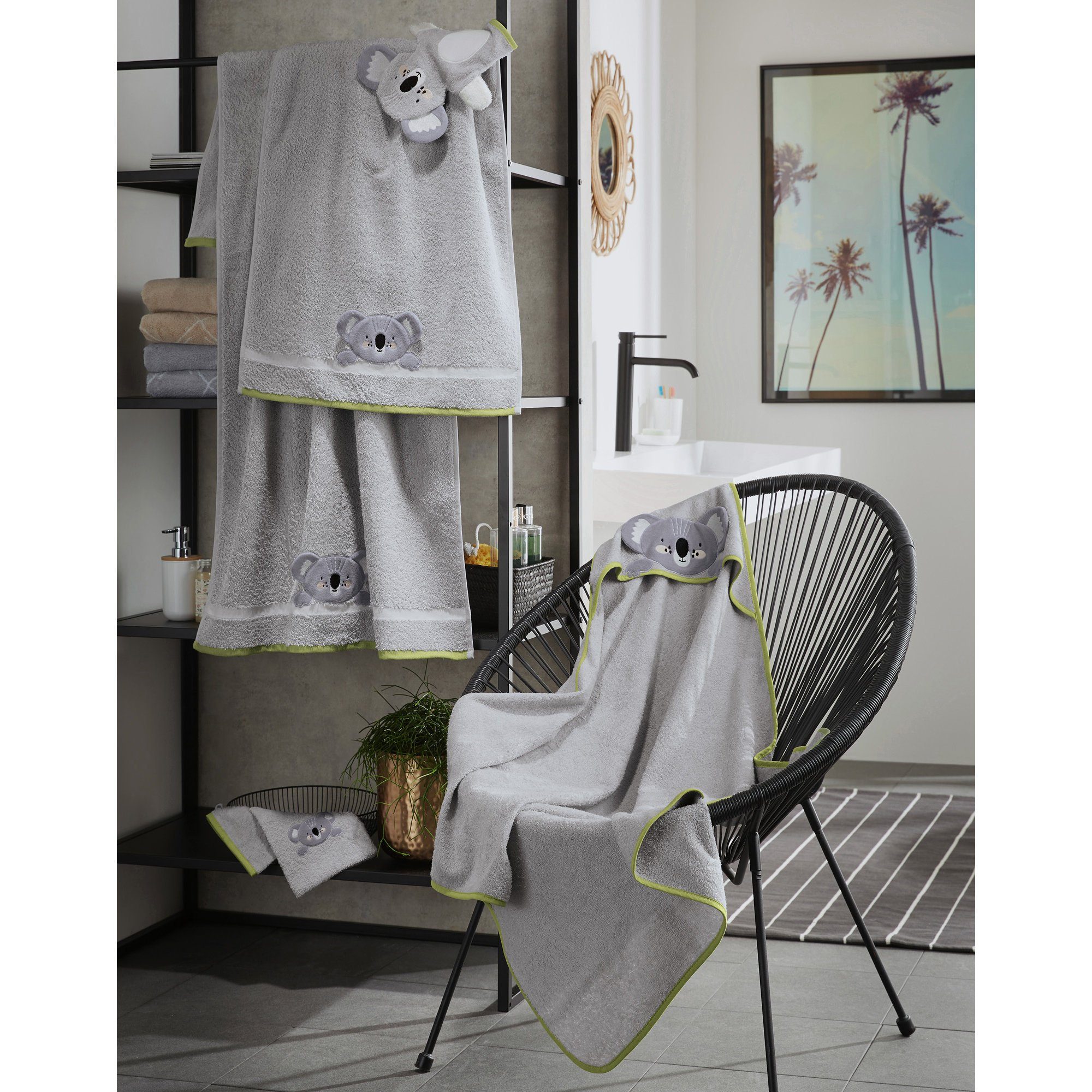 Erwin Müller Badetuch Kinder-Badetuch "Koala", Walk-Frottier Tiermotiv