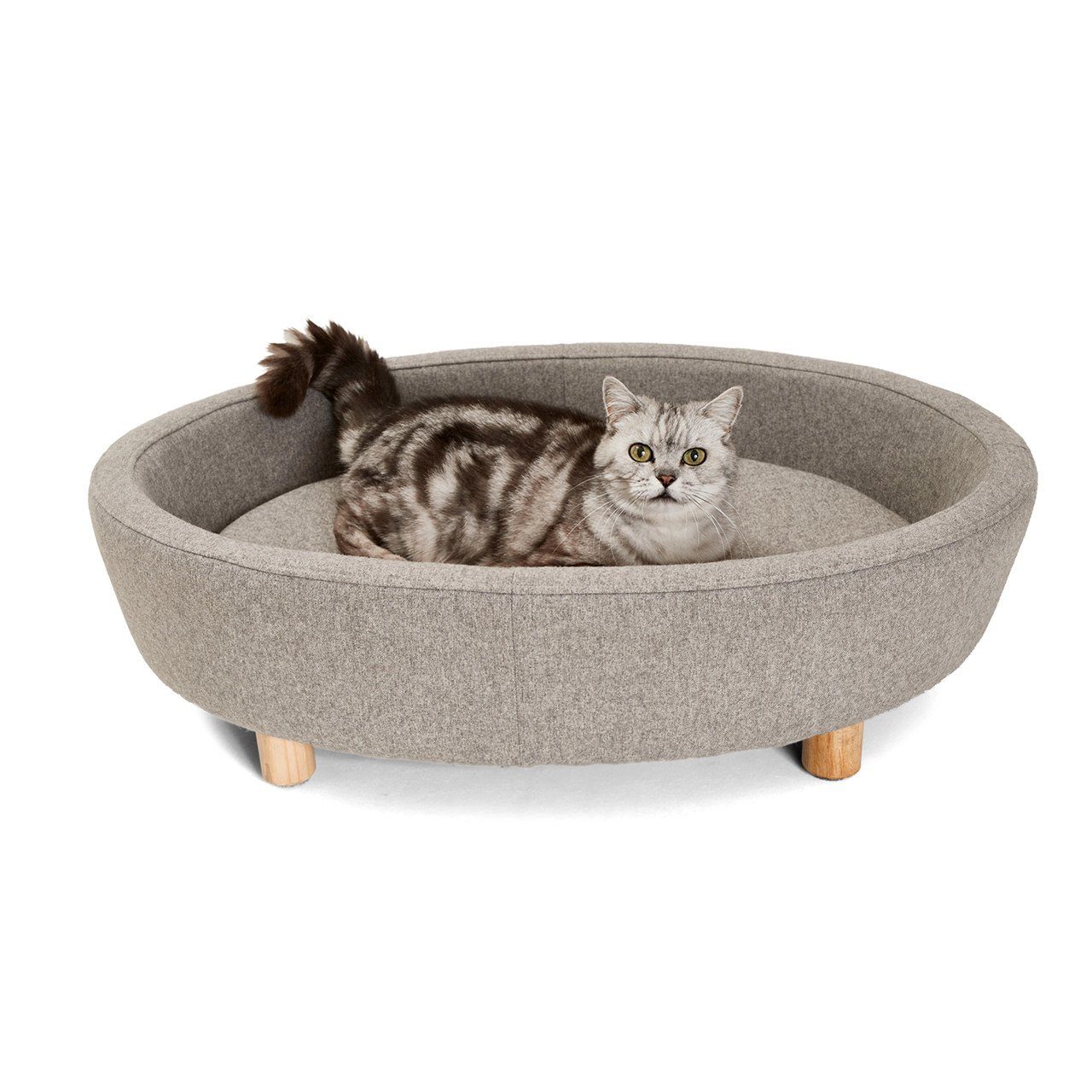 Canadian Cat Company Tierbett Derby - grau, Stoff, Katzenbett, Katzensofa, Schlafplatz für Katzen