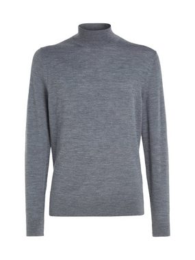 Calvin Klein Rollkragenpullover MERINO MOCK NECK SWEATER mit Markenlabel