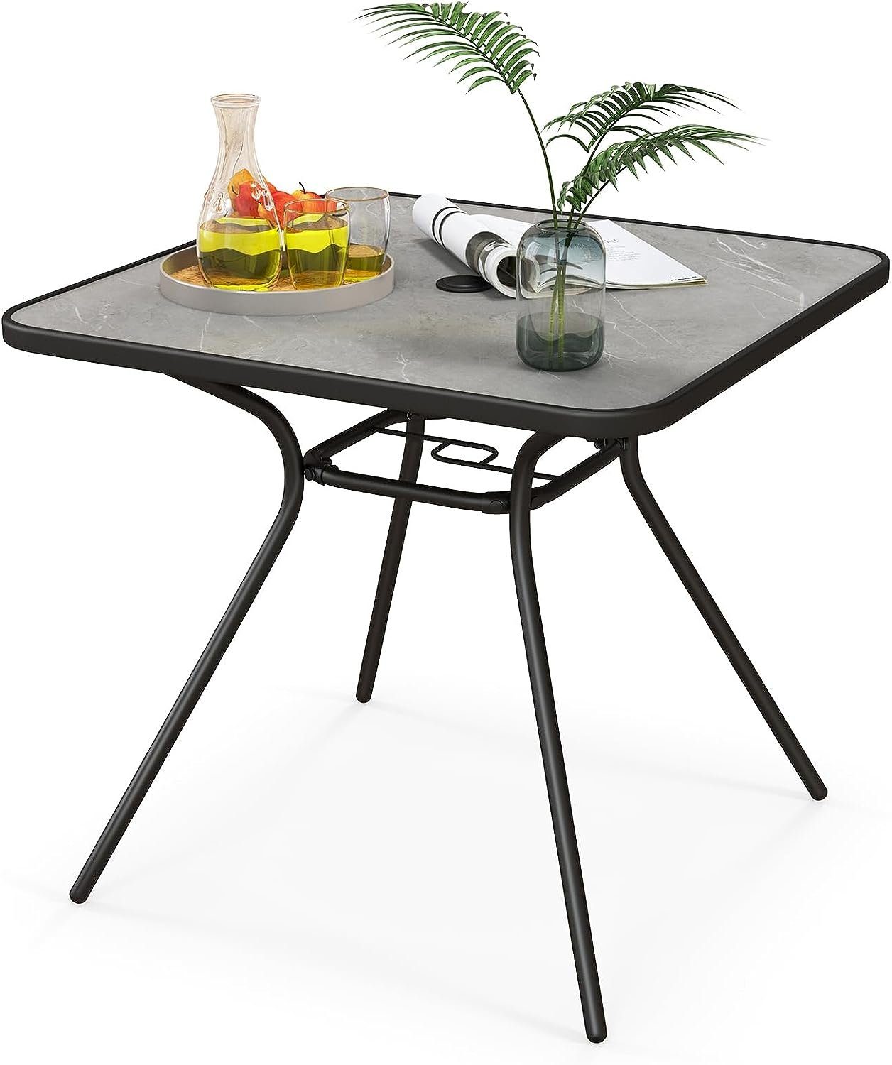 KOMFOTTEU Gartentisch Terrassentisch, mit 42 mm günstig online kaufen