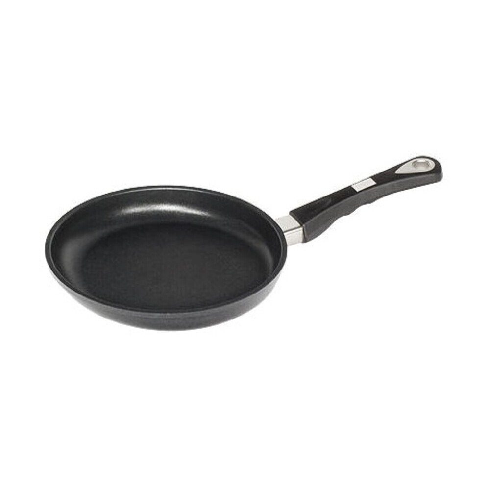 AMT-Gastroguss Bratpfanne Bratpfanne 24cm flach beschichtet H=4cm nicht induktionsfähig, (1-tlg), Bratpfanne, Ø24cm, Aluminiumguss