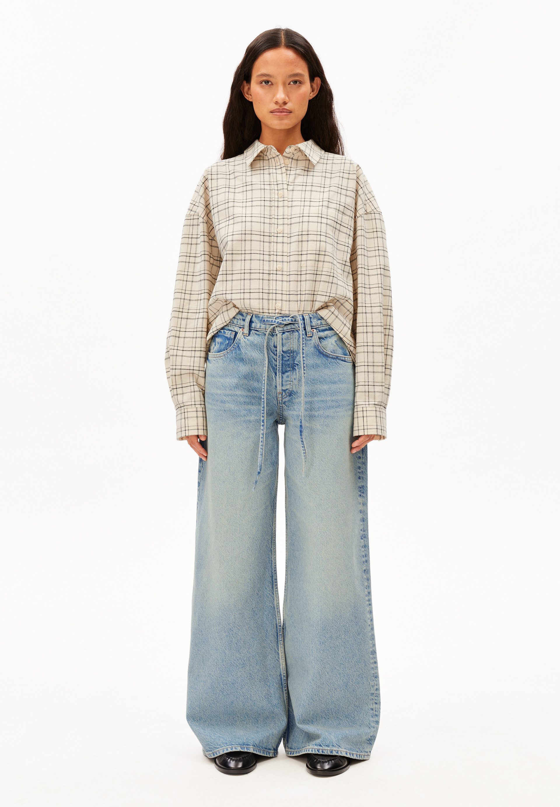 Armedangels Boyfriend-Jeans ASTRAEAAS Wide Jeans Bio-Baumwoll Mix (Non-Stre günstig online kaufen