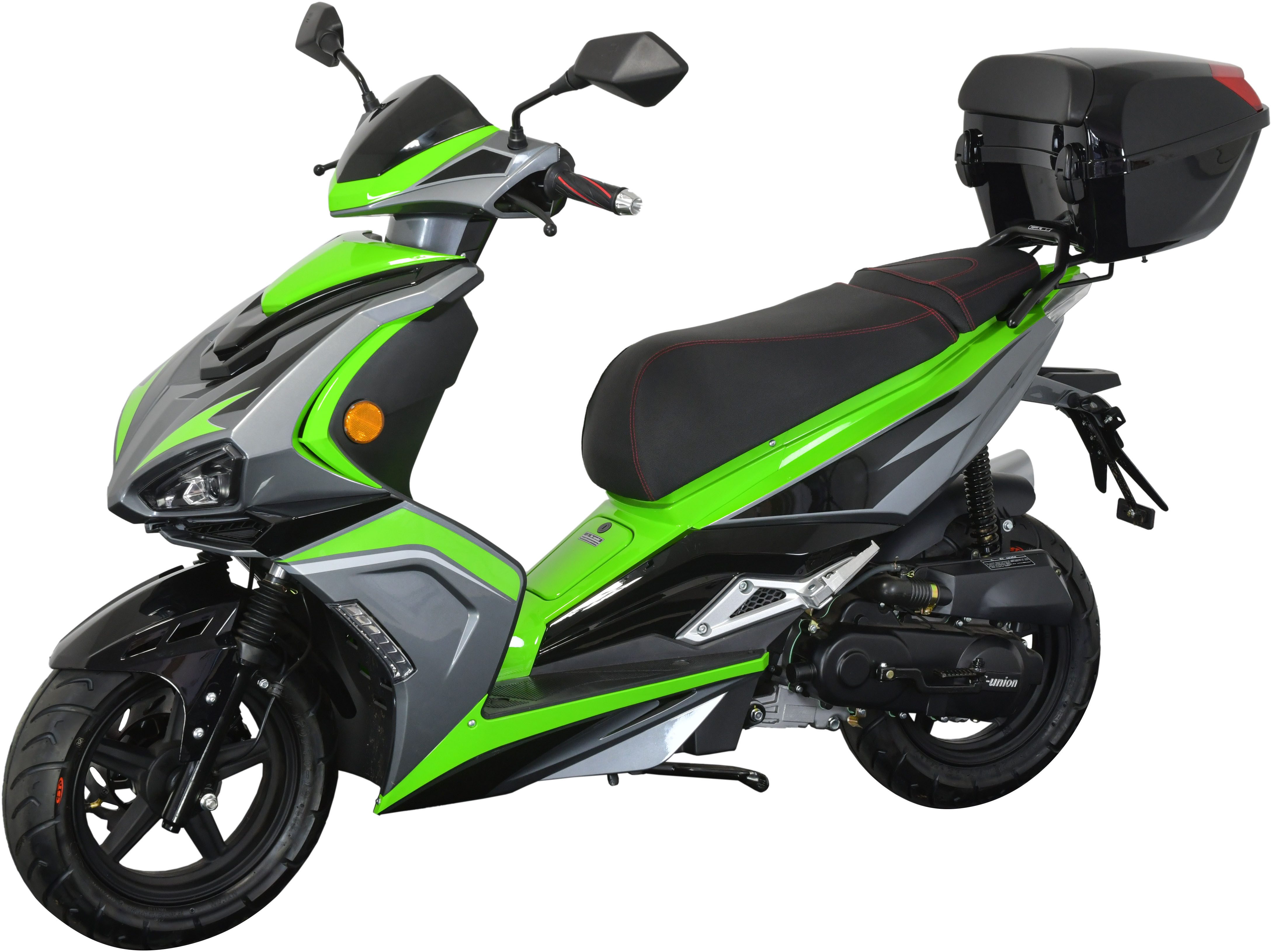 Thumbnail - GT UNION Motorroller Striker 25, 49,5 ccm, 25 km/h, Euro 5, (Set, mit Topcase), Luftgekühlter Motor