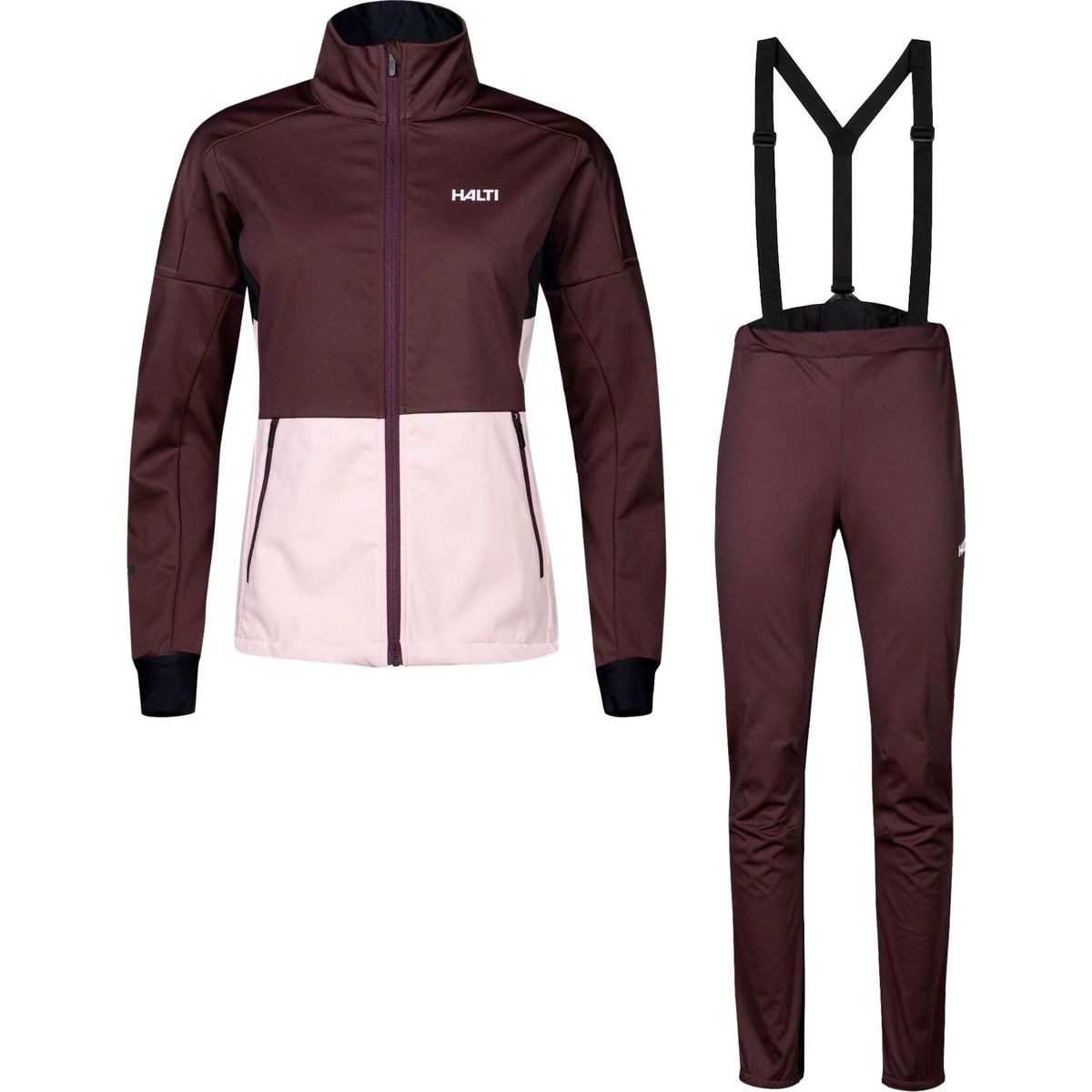 HALTI Skijacke Huuru W XC Set Vielseitiges Softshell-Set für Winteraktivitäten mit winddichtem