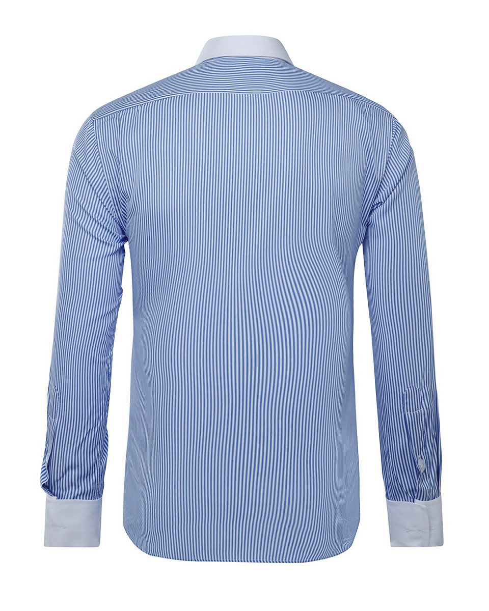 Allthemen Langarmhemd aus Baumwollmischung Langarmhemd mit Streifen günstig online kaufen
