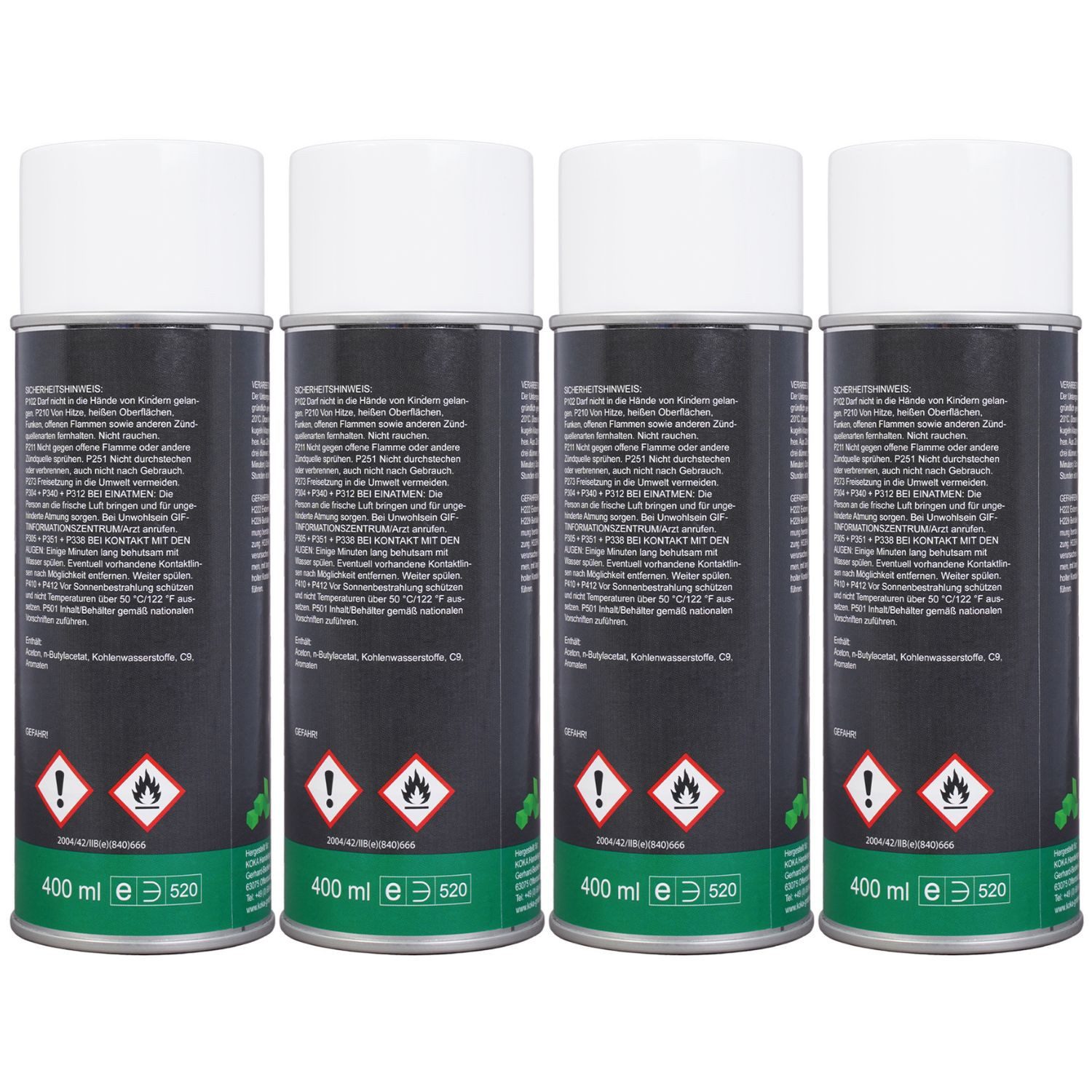 KOKA 4x Antifouling Spray Silber Bewuchs-Schutz Boot Lackschutz (Dosen, 4 St., 4x 400ml Dose), Langzeitschutz Antihaft-Schicht für Bootsrumpf Rumpf Antrieb Propeller