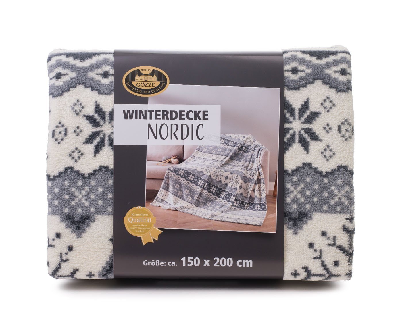 Wohndecke GÖZZE Decke NORDIC silber BL günstig online kaufen
