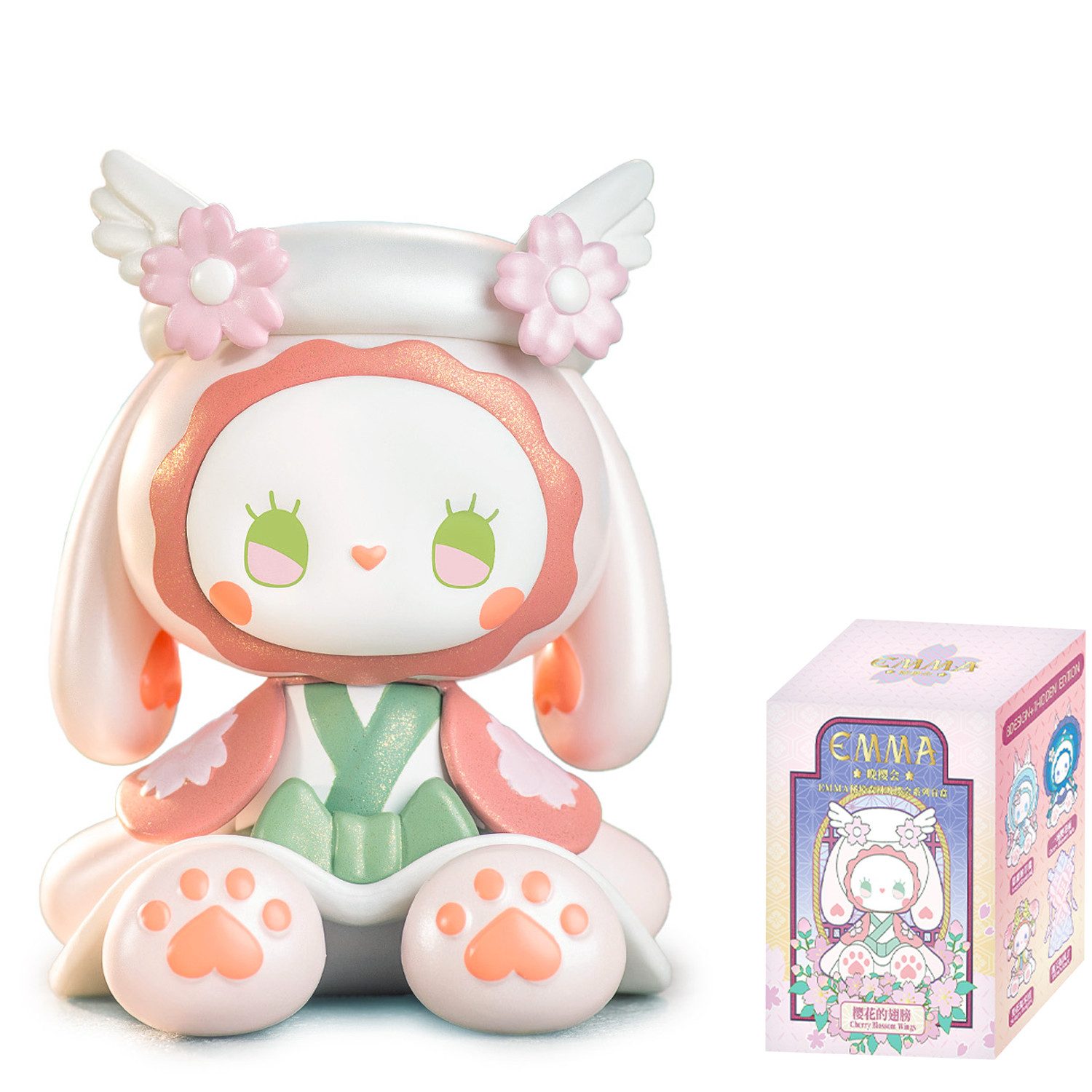Lucky Emma Sammelfigur Lucky Emma Secret Forest Late Cherry Blossom Party Blind Box, Eine Packung – enthält eine zufällige Figur