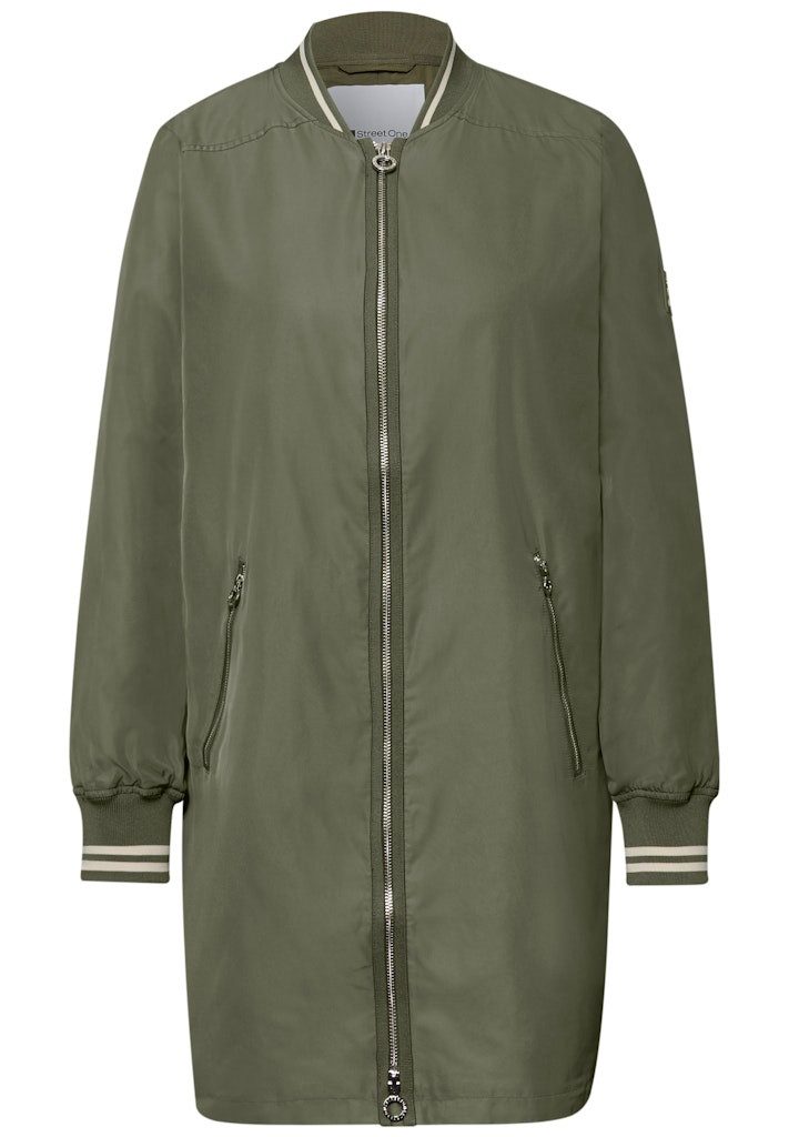 STREET ONE Outdoorjacke Long Bomber Jkt w. College Det günstig online kaufen