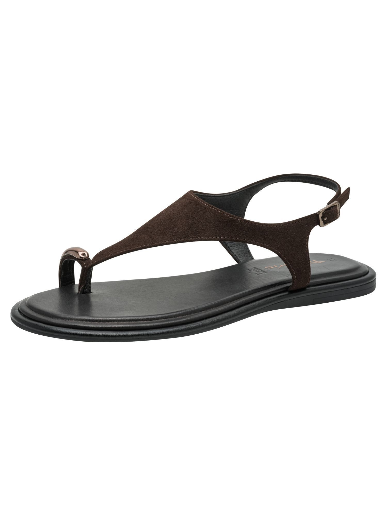 Tamaris ANTIslide aus Leder kein Absatz 1-28142-46 Sandale ANTIslide