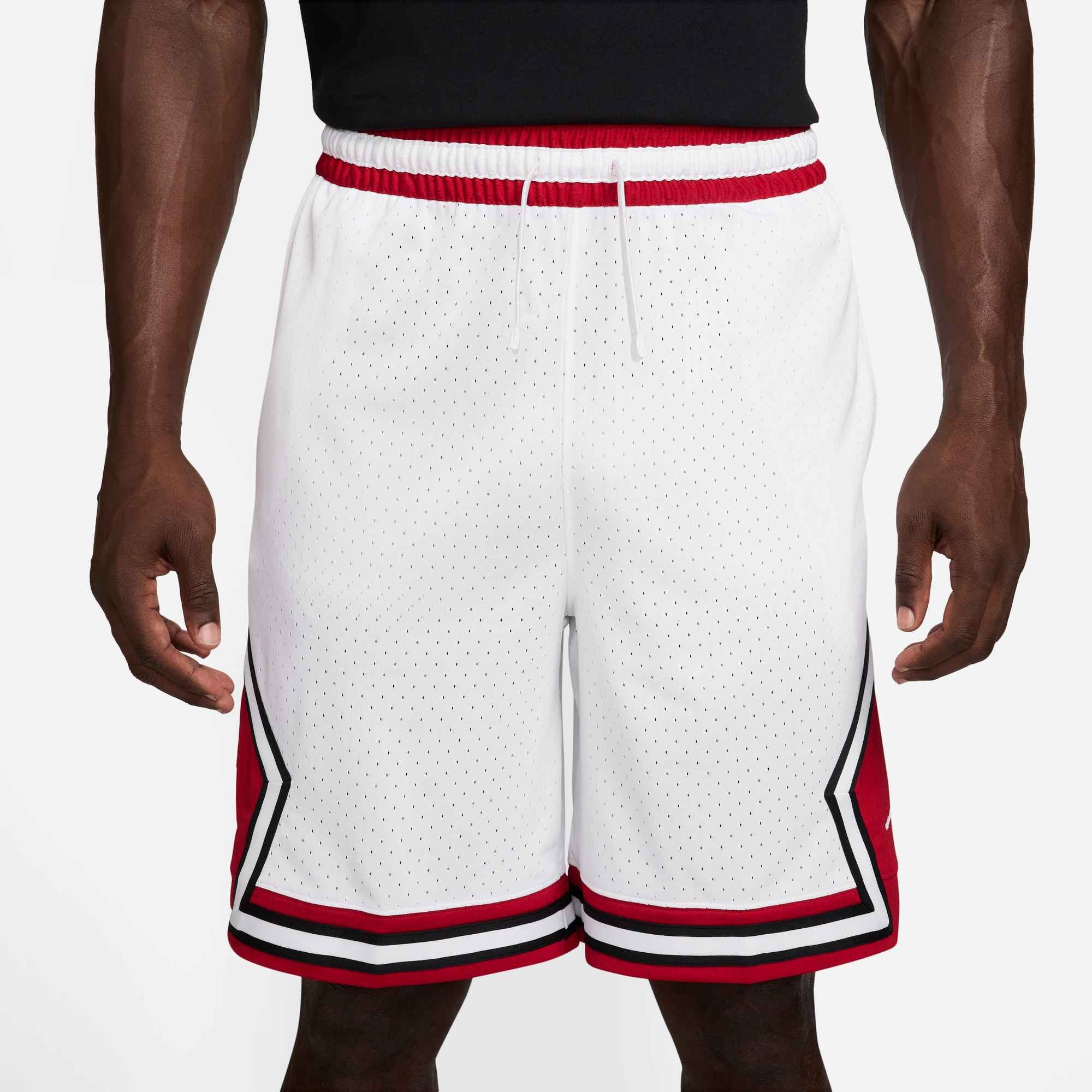 Jordan Trainingsshorts Jordan Sport Men's Dri-FIT 9" Diamond Shorts mit elastischem Bund mit Kordelzug, aus Mesh-Material, gerade Passform