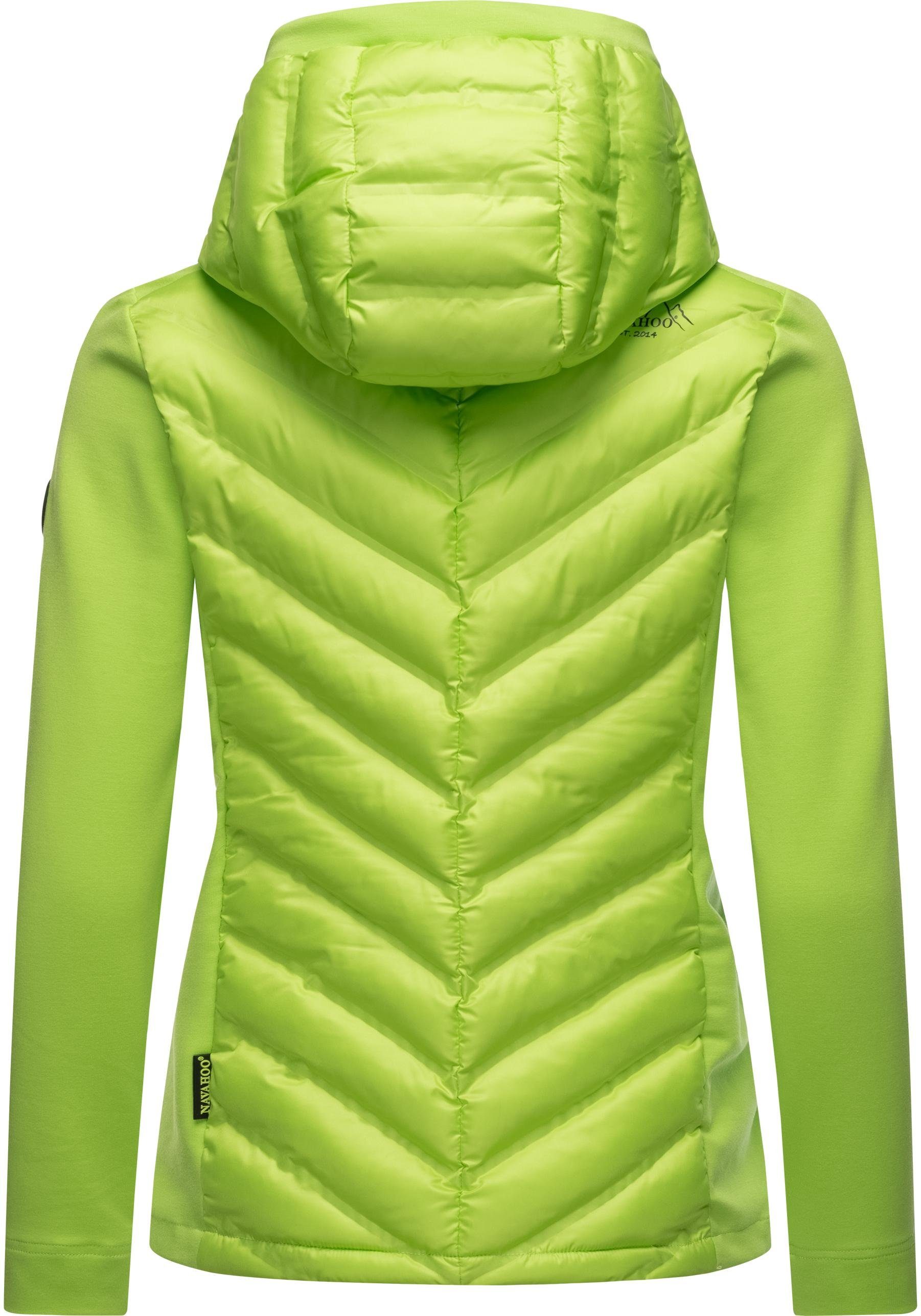 Mich Mit Kapuze Nimm Übergangsjacke stylische Outdoorjacke mit Navahoo apfelgrün