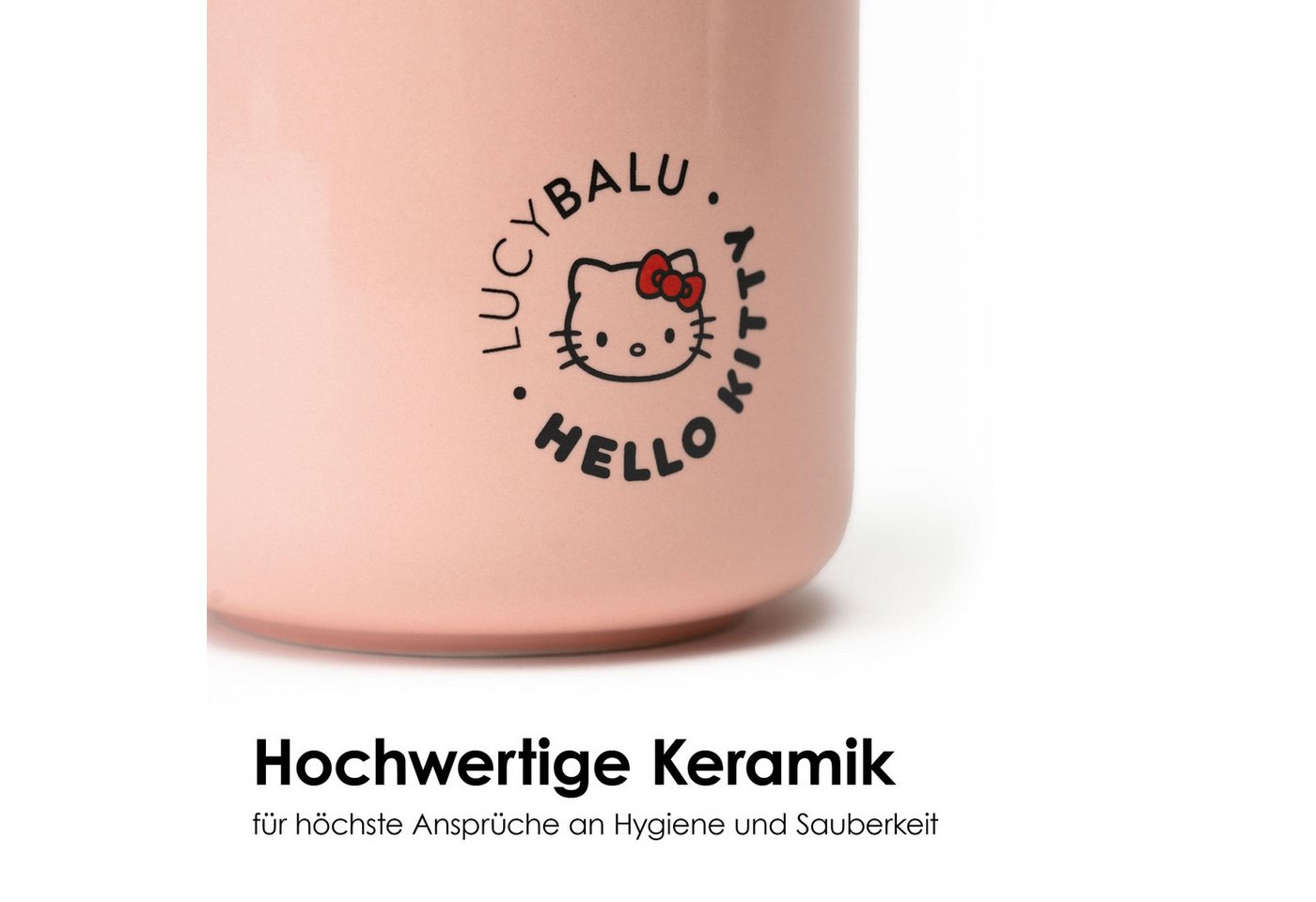 Thumbnail - LucyBalu Futterbehälter SNACK BAR Katzenfutter Aufbewahrungsbox - Hello Kitty Edition