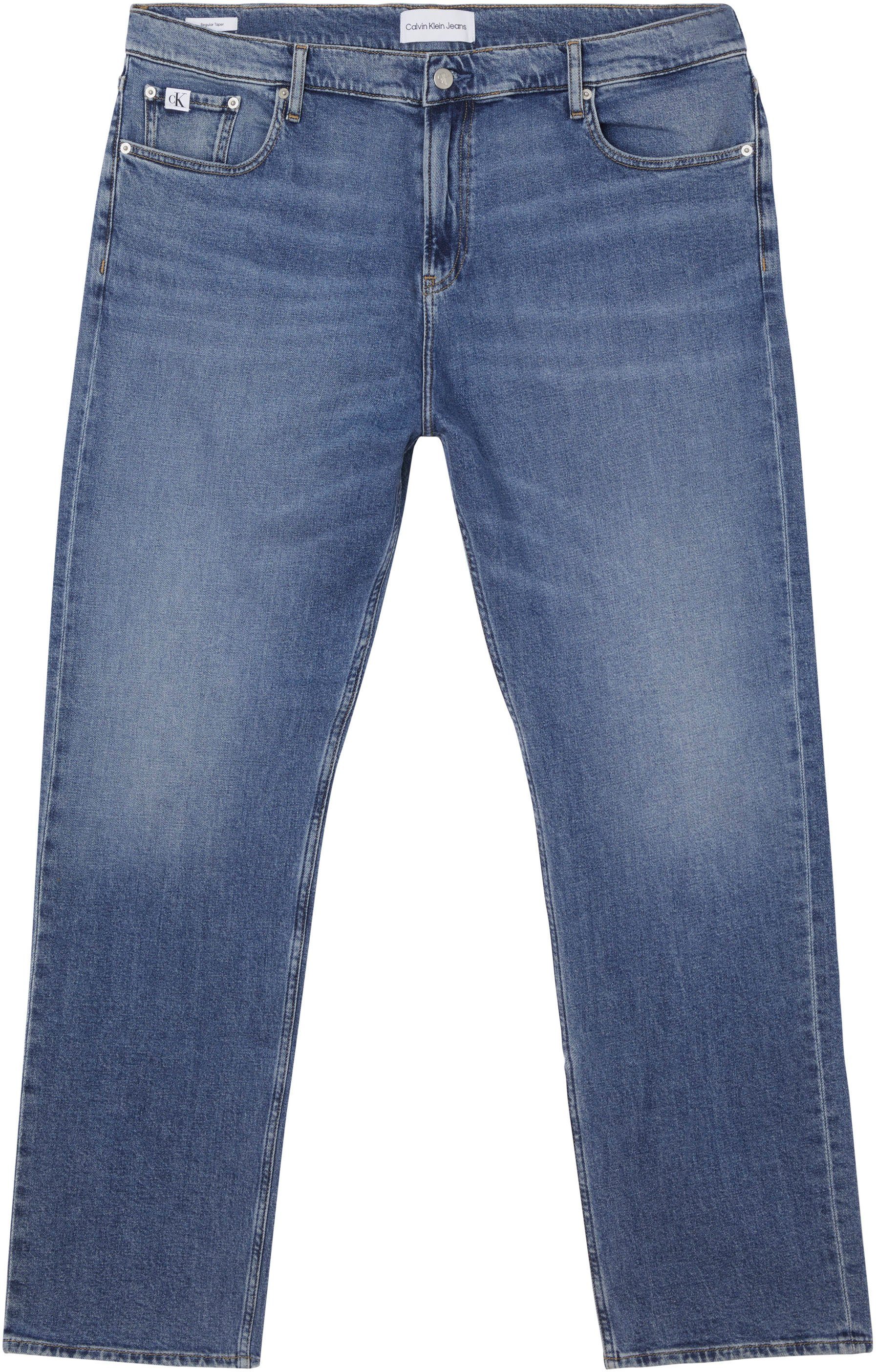 Calvin Klein Jeans Plus Tapered-fit-Jeans REGULAR TAPER PLUS Jeans wird in Weiten angeboten blue denim32
